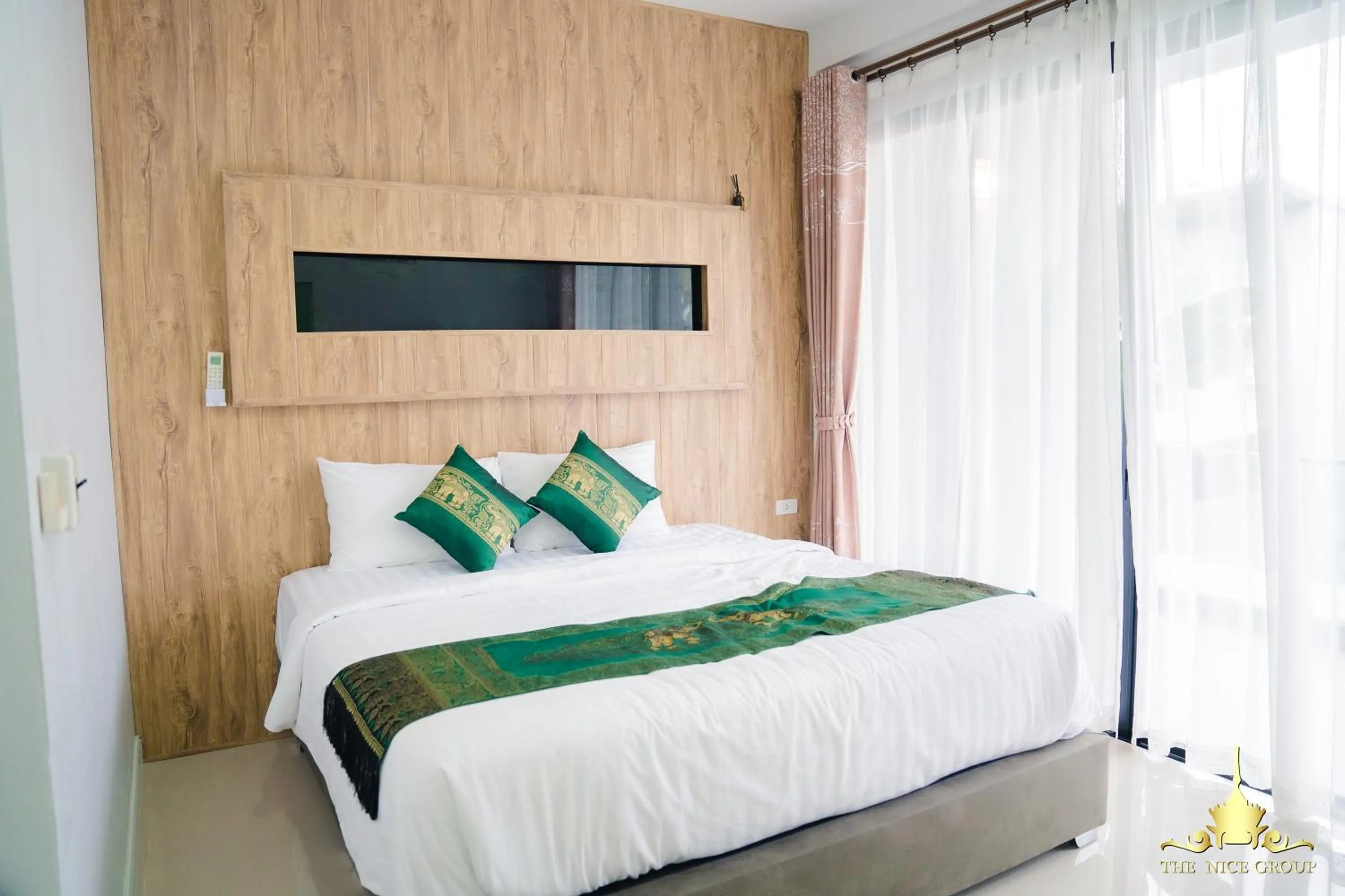Bed in Nice Villa Resort Hat Yai