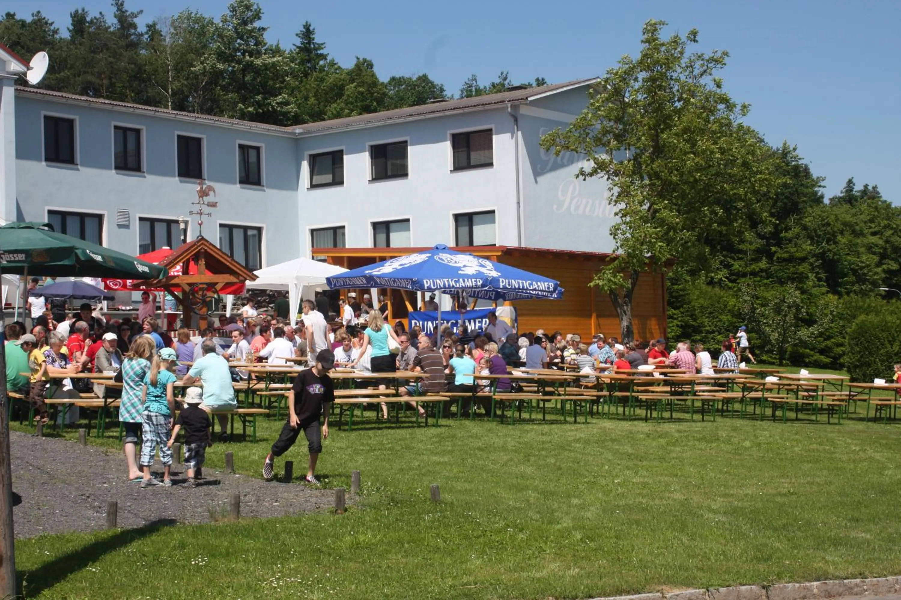 group of guests in Gasthof Koller