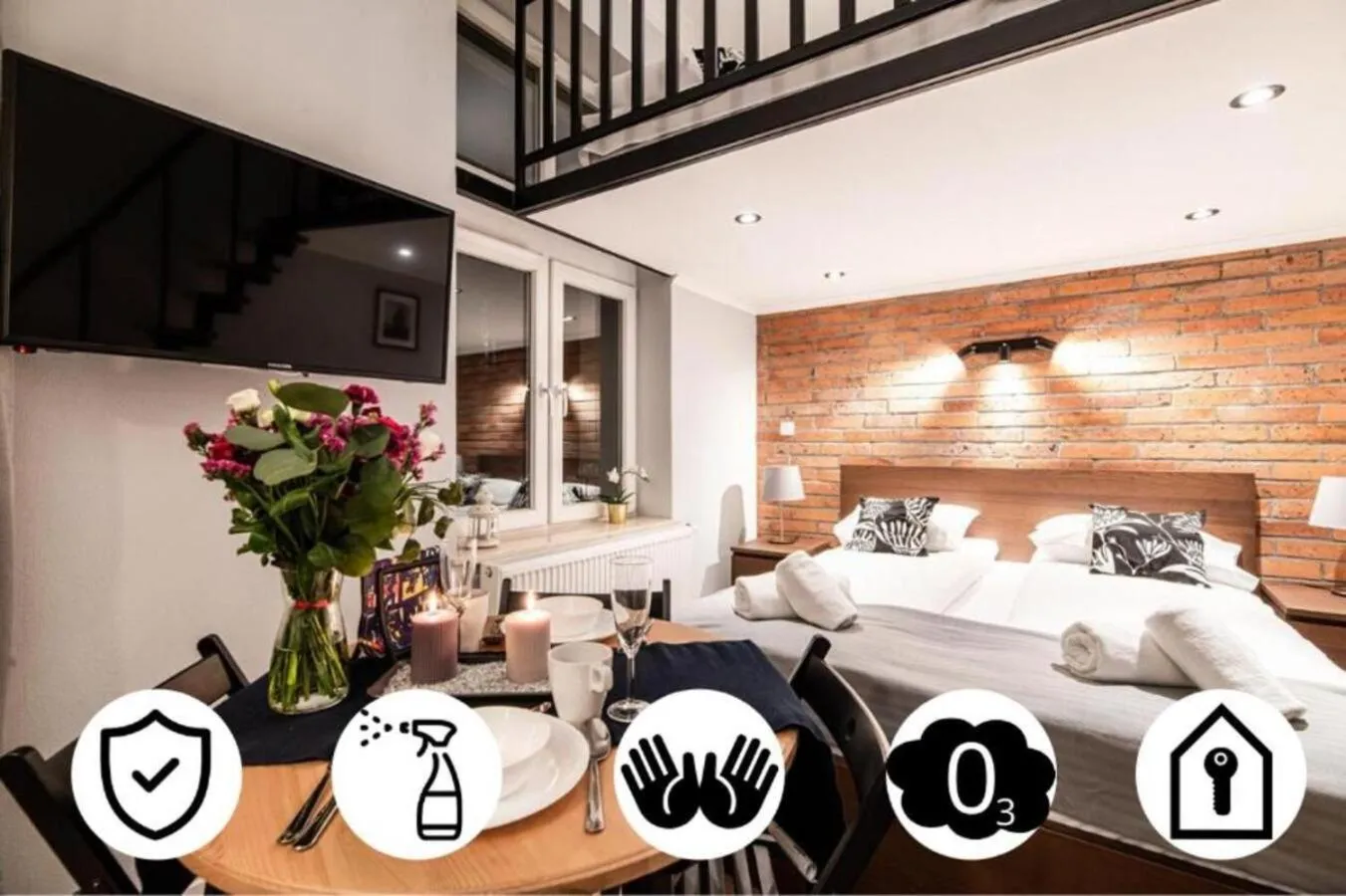 Photo of the whole room in Lubomirskiego 23 Residence - great location, 10 min to Main Square by foot, right next to Main Rail and Bus Station