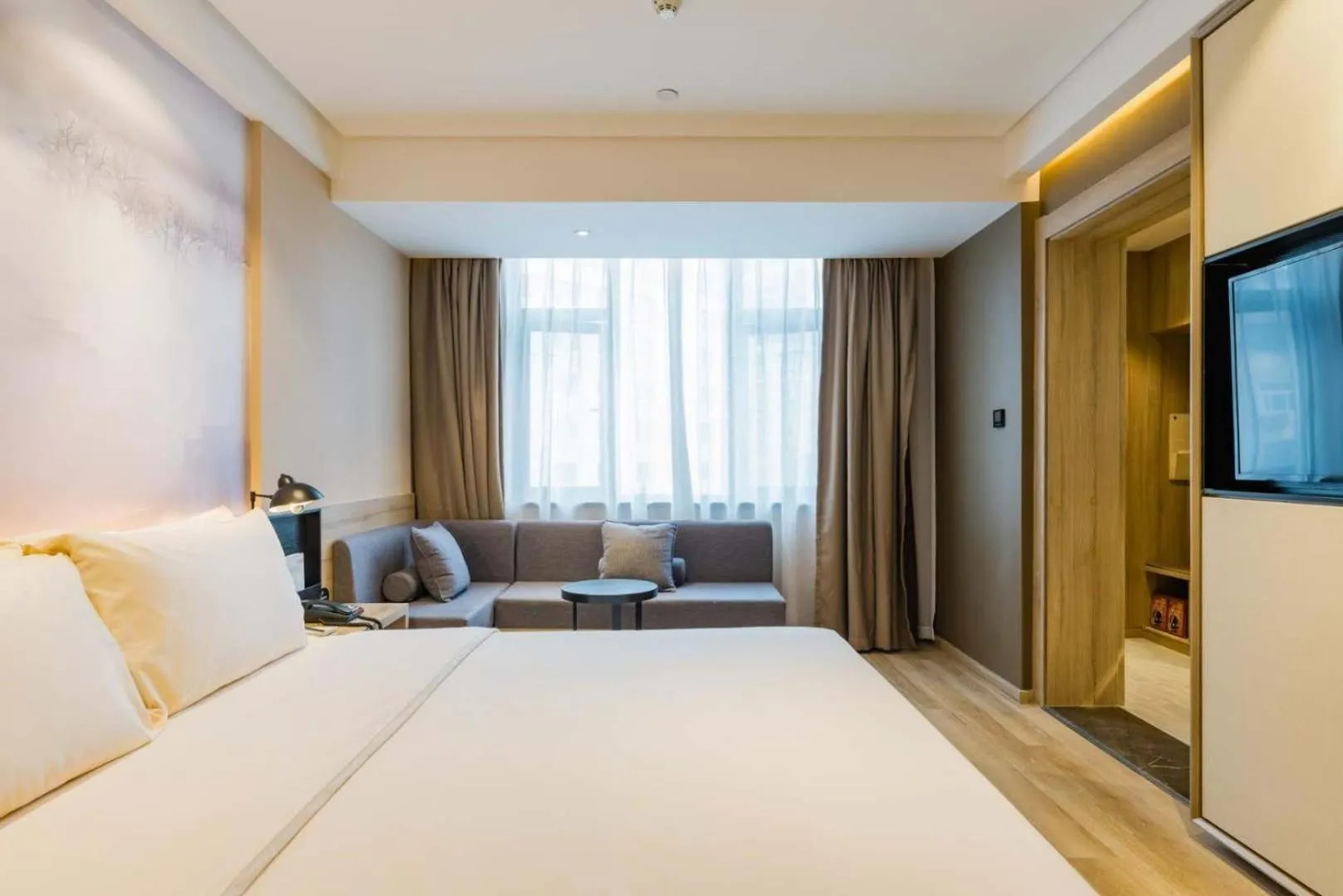 Bed in Atour Hotel Shangrao Central Square