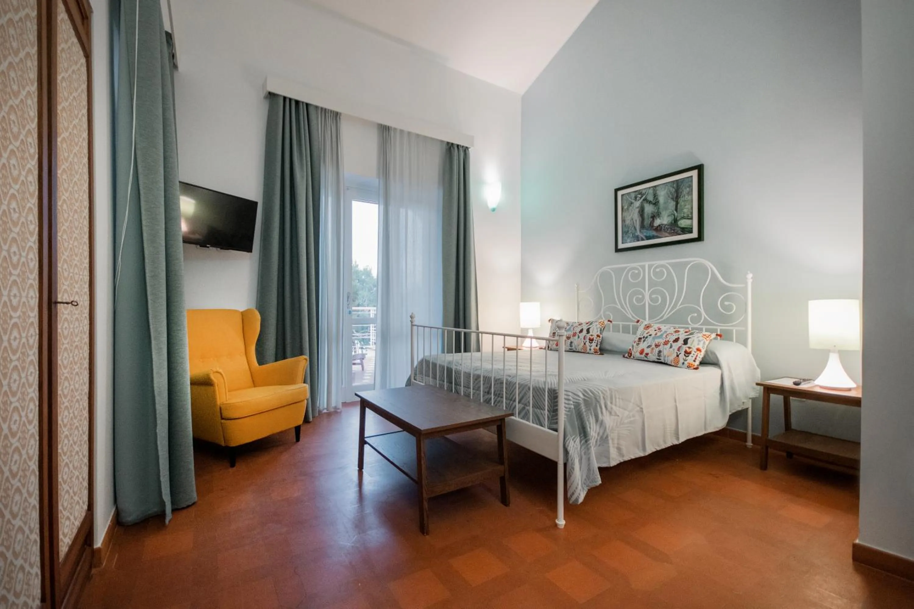 Balcony/Terrace, Bed in Dimora Villa Serena Porto Selvaggio