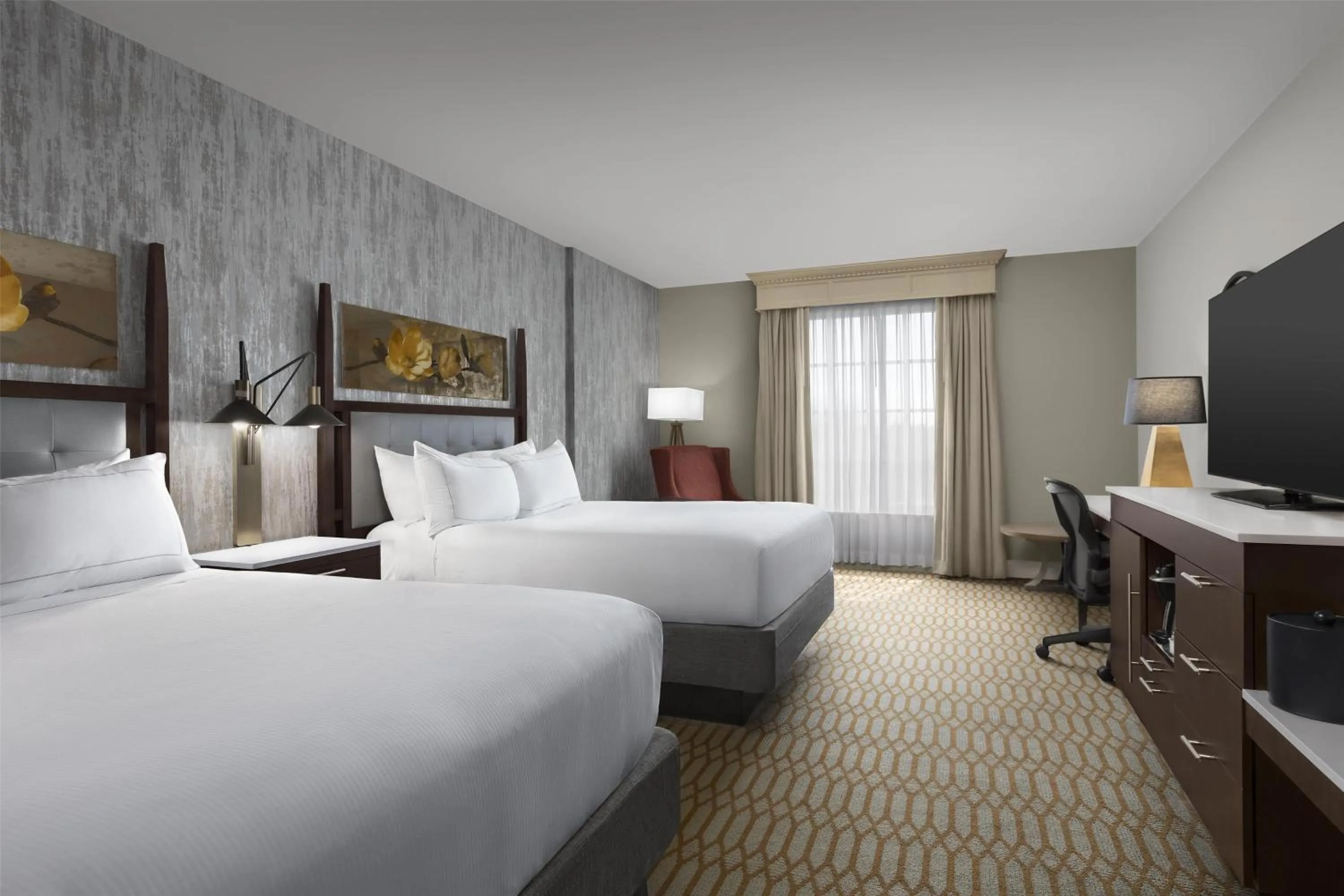 Bed in Virginia Crossings Hotel, Tapestry Collection by Hilton