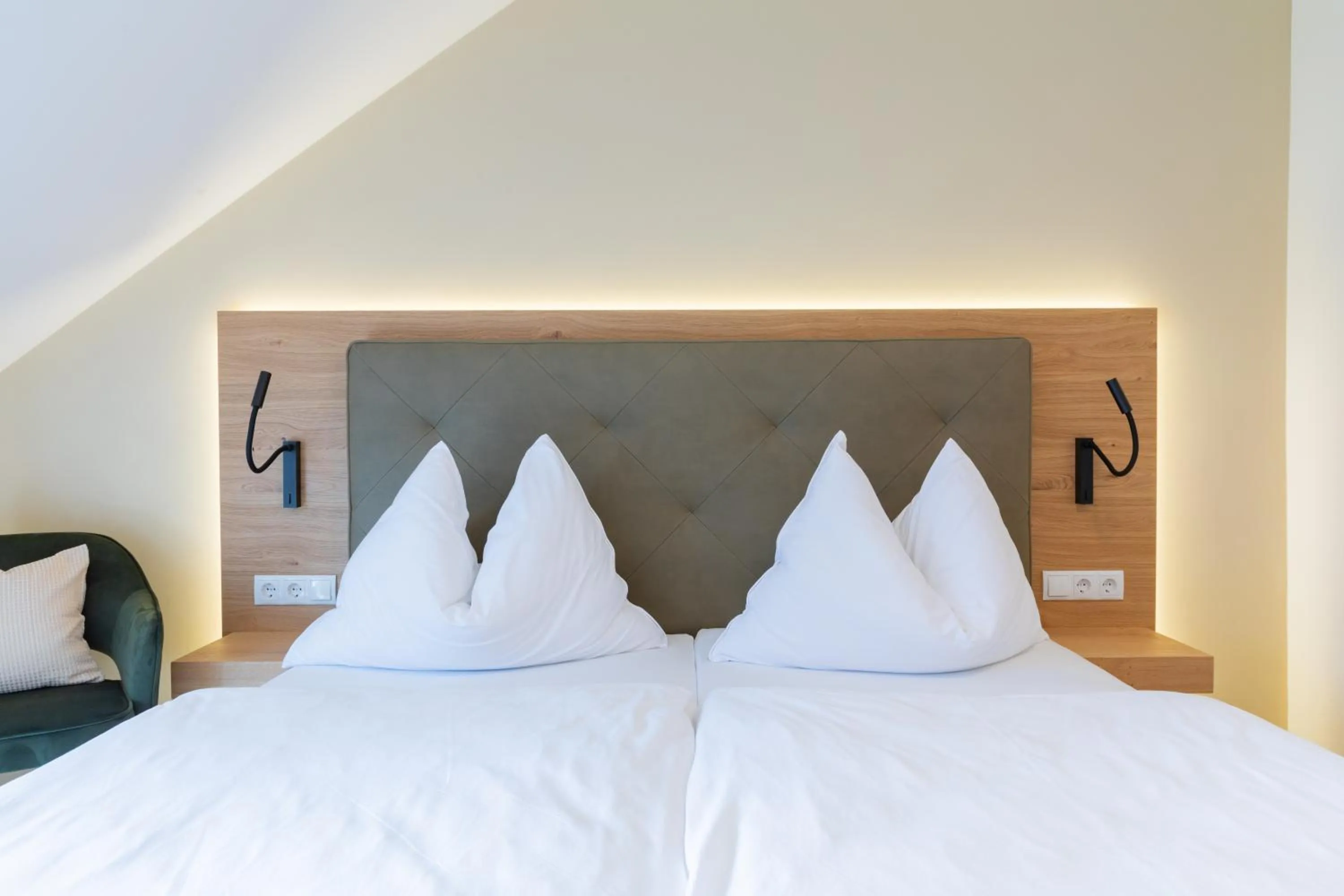 Bed in Hotel Die Pflegerbrücke