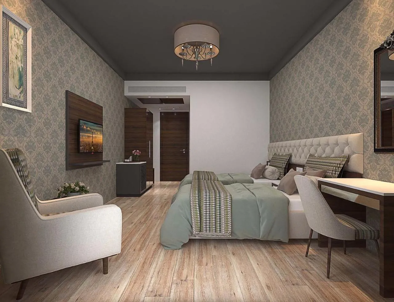 Communal lounge/ TV room, Bed in Enrise By Sayaji Rau Indore