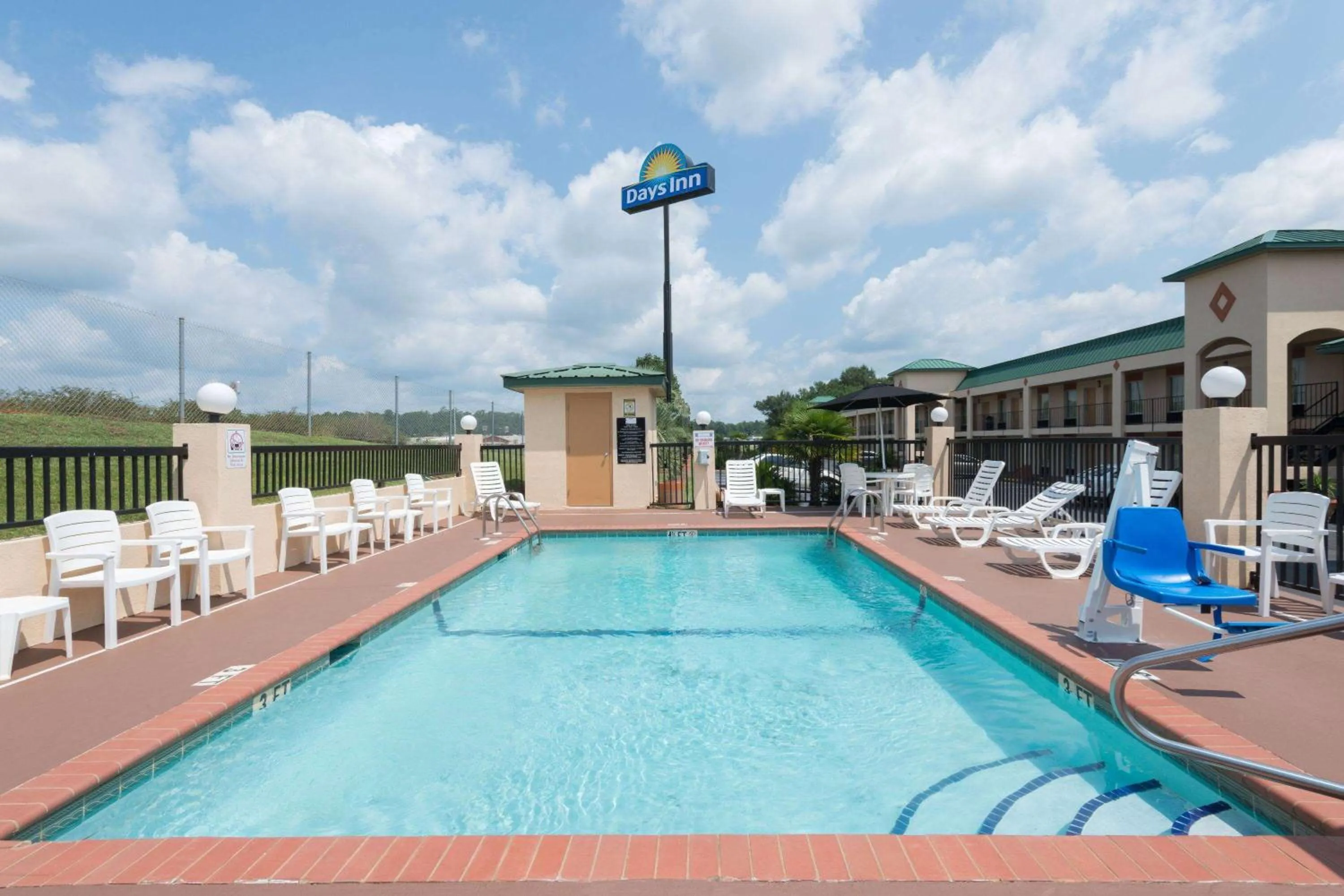 Pool view in Days Inn by Wyndham Greenville