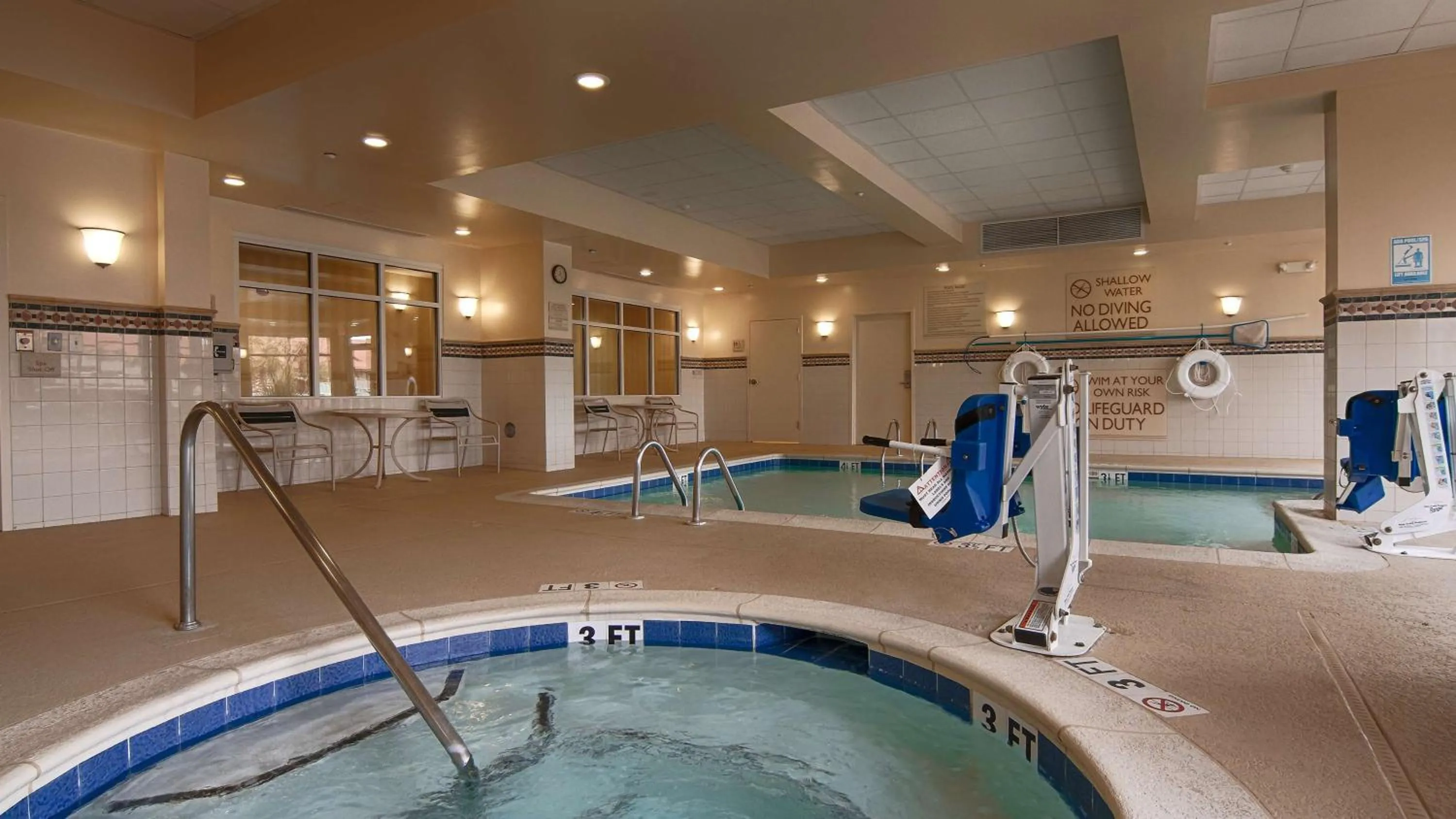 Pool view in Hilton Garden Inn Florence