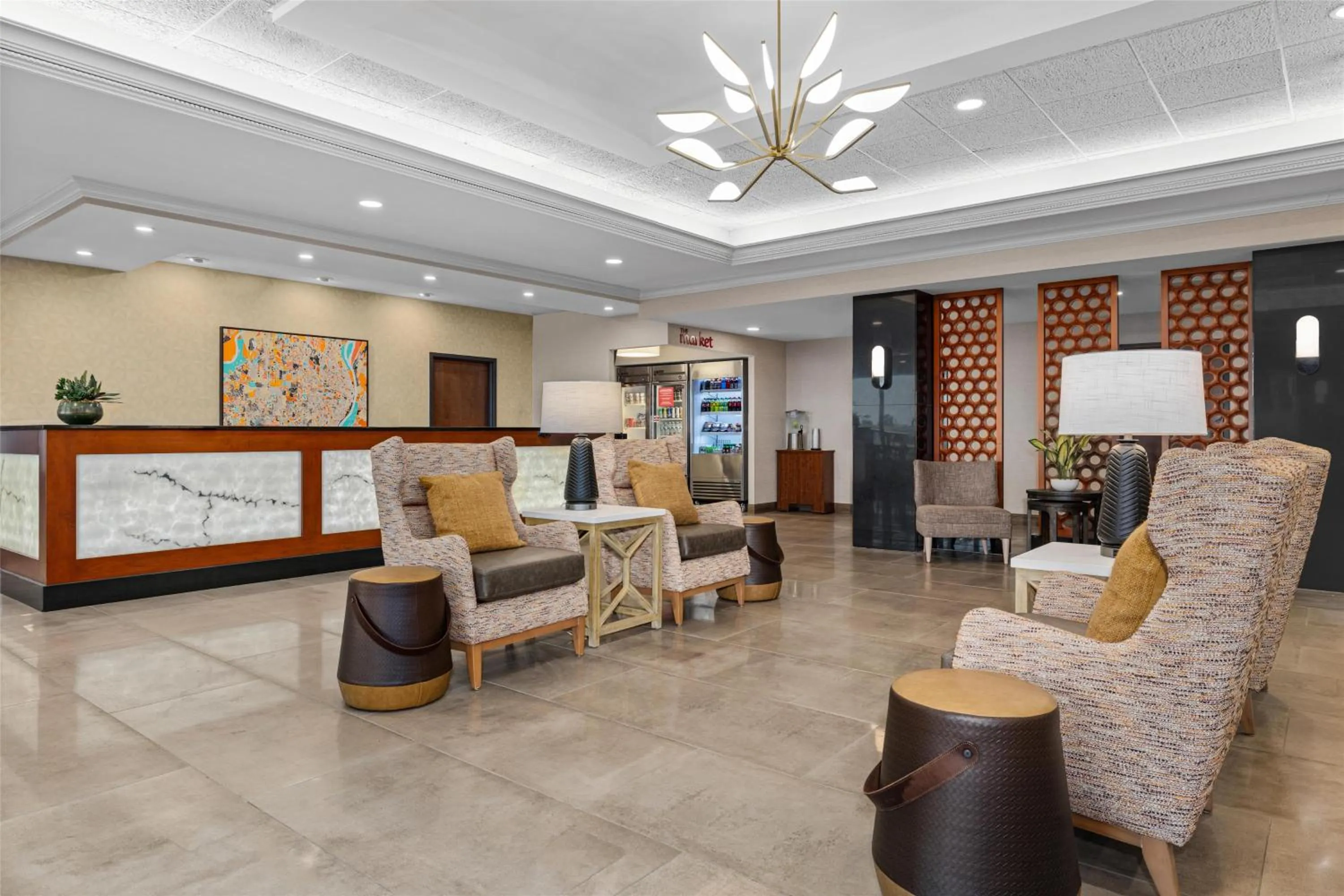 Lobby or reception in Drury Plaza Hotel St Louis Creve Coeur
