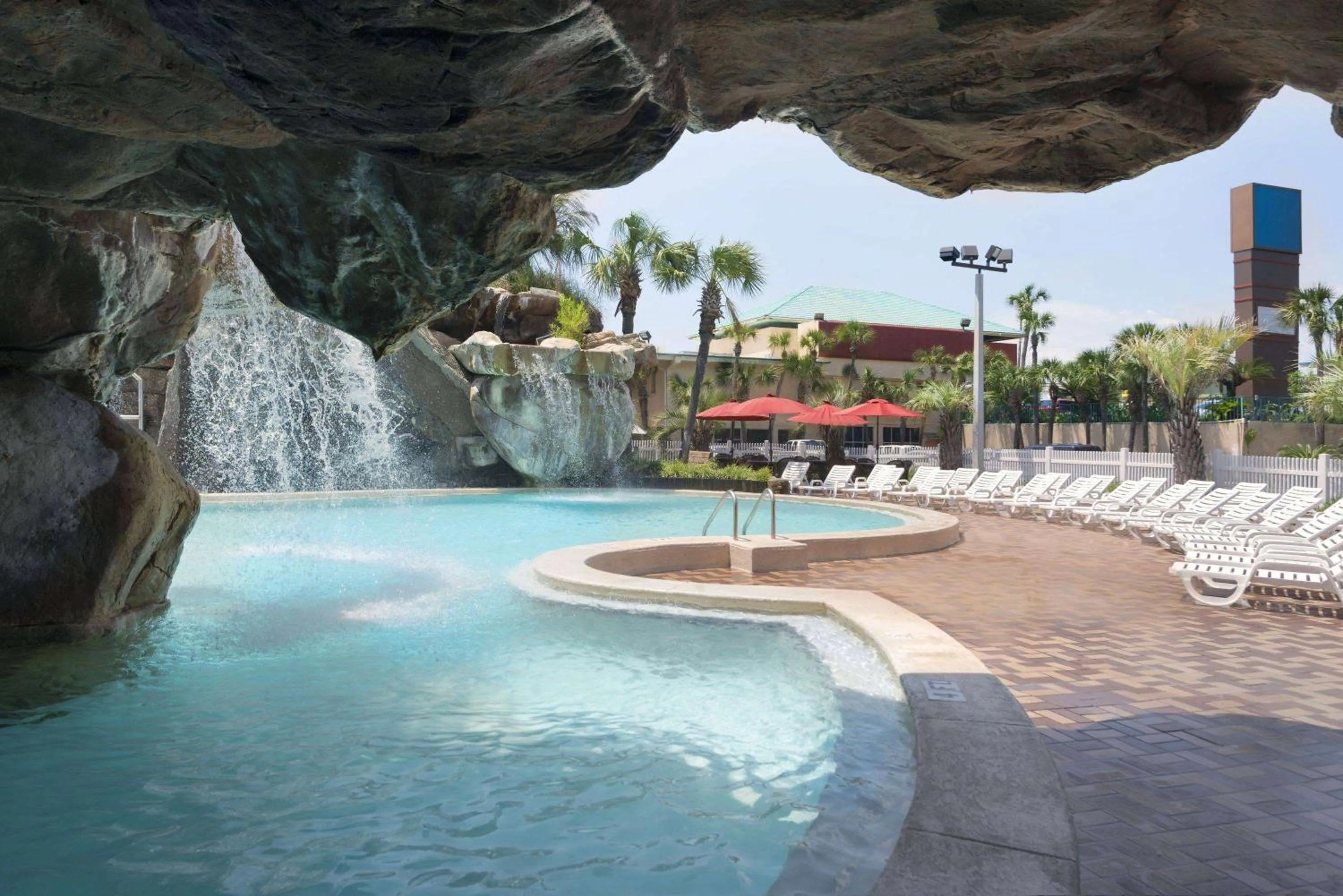 Pool view in Days Inn by Wyndham Panama City Beach Beachfront Resort