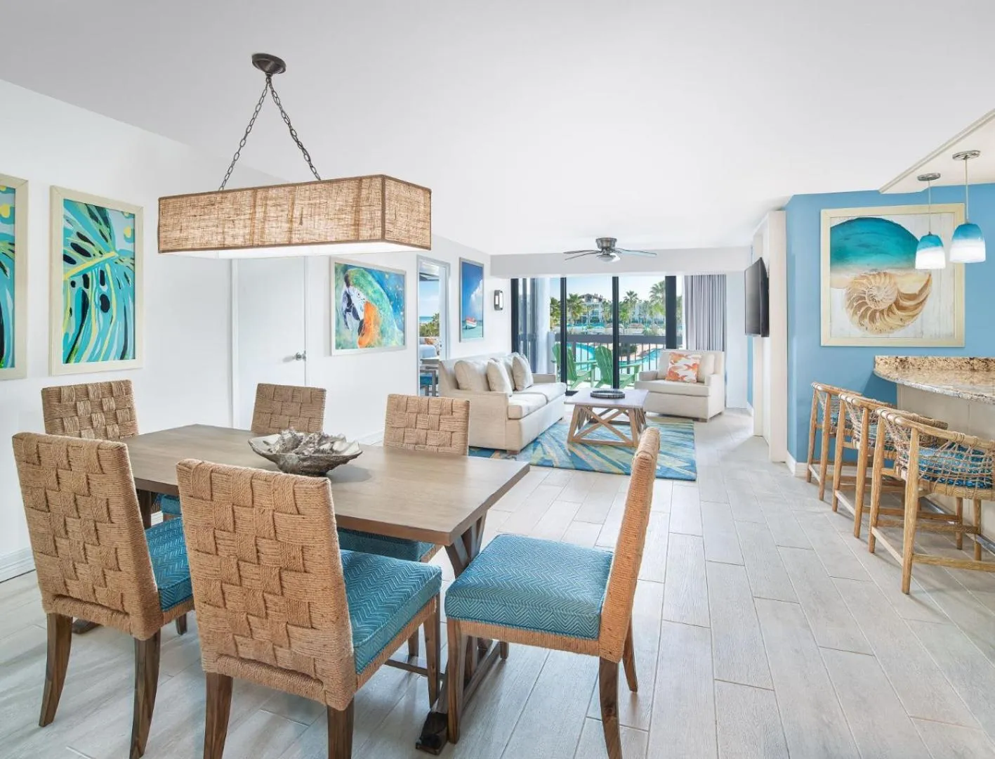 Living room in Margaritaville Beach Resort South Padre Island