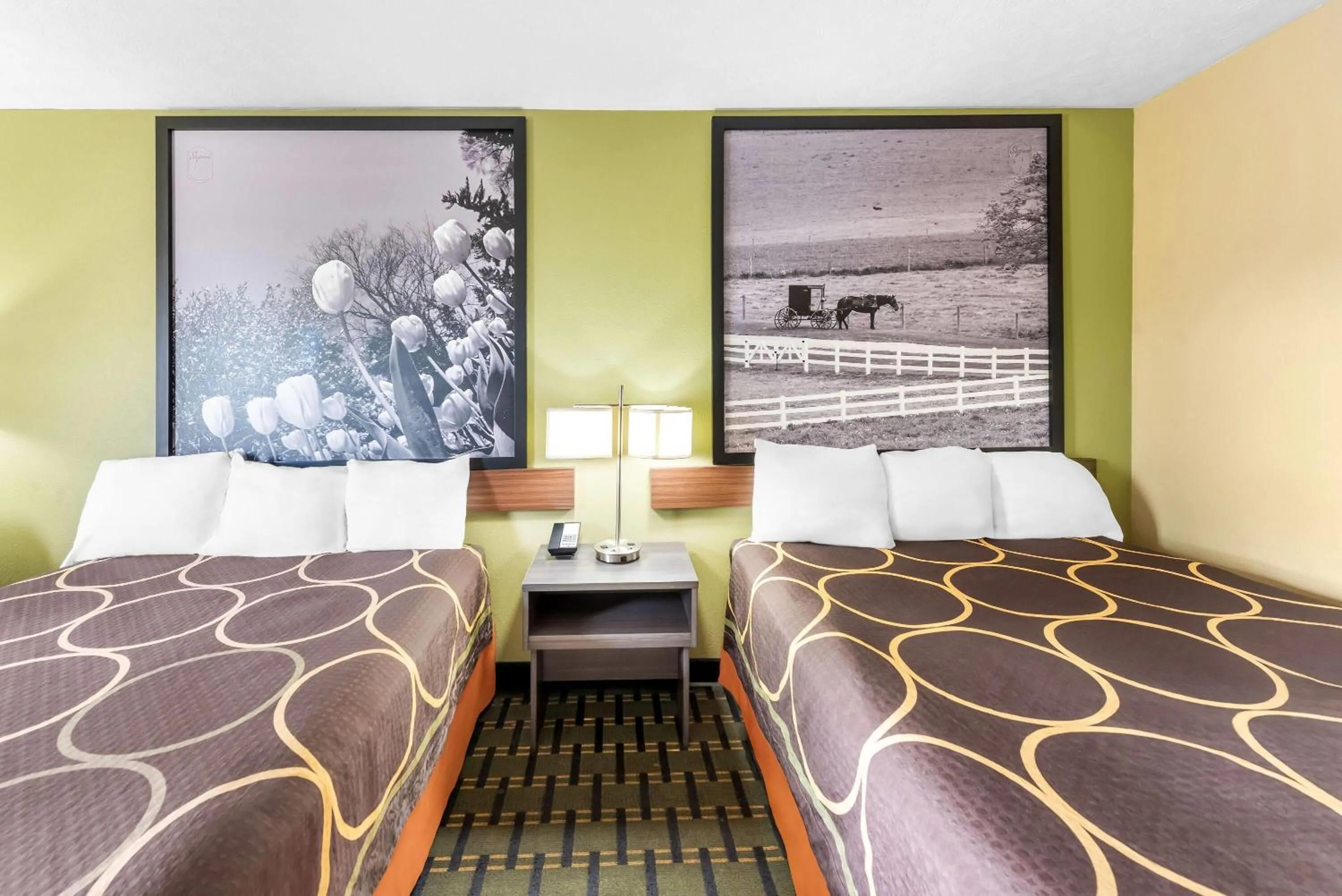 Bed in Super 8 by Wyndham Bellefontaine