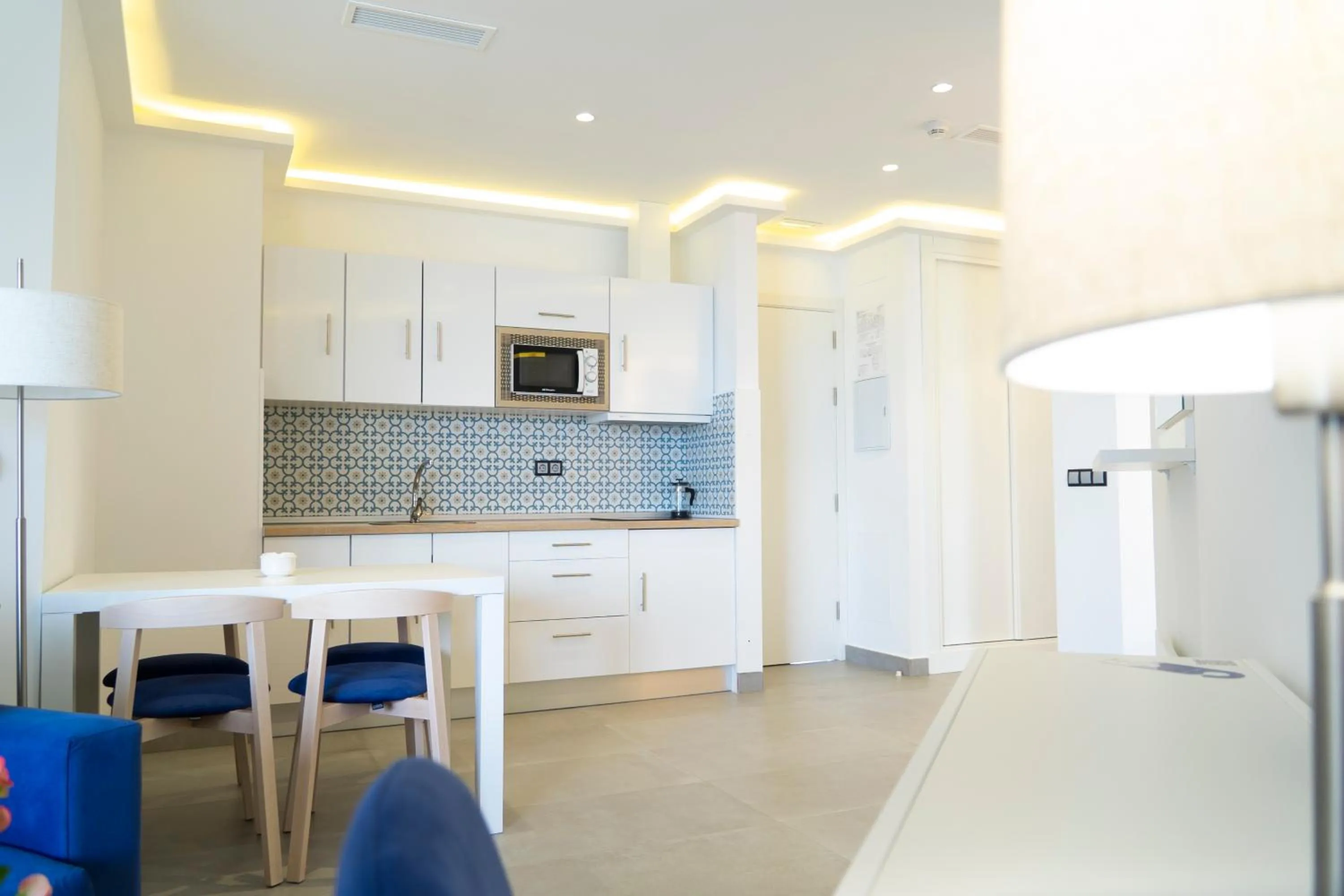 Kitchen or kitchenette in Hotel Playa de la Plata