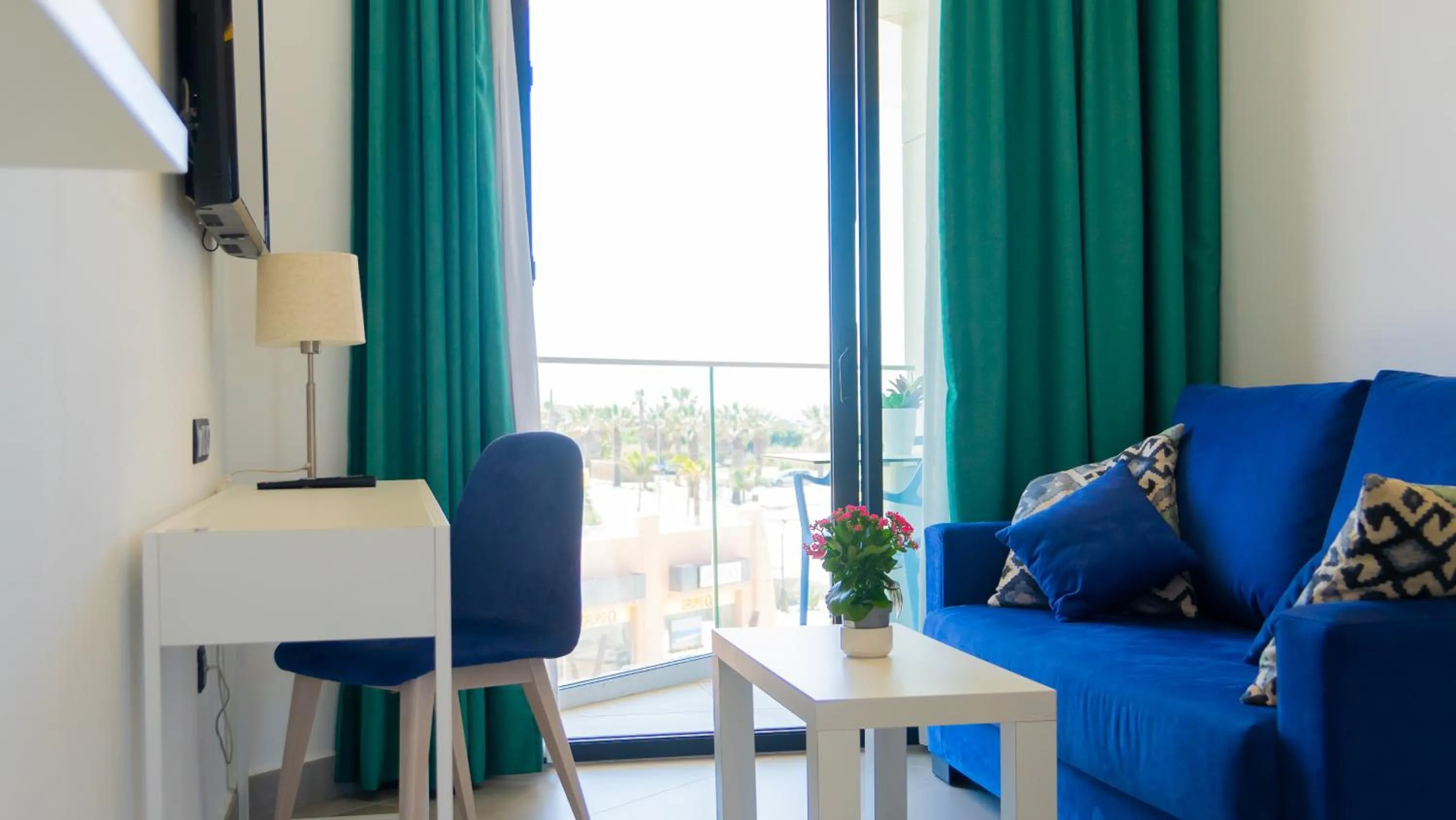 Living room in Hotel Playa de la Plata