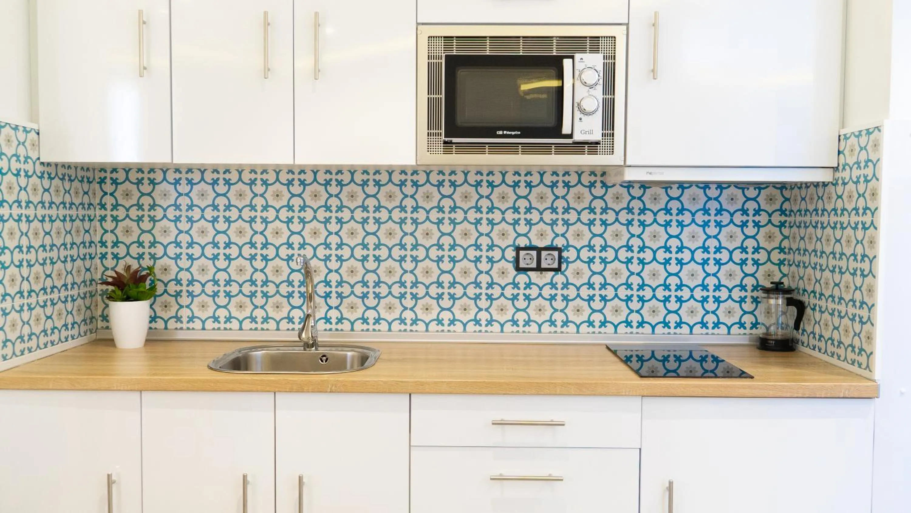 Kitchen or kitchenette in Hotel Playa de la Plata