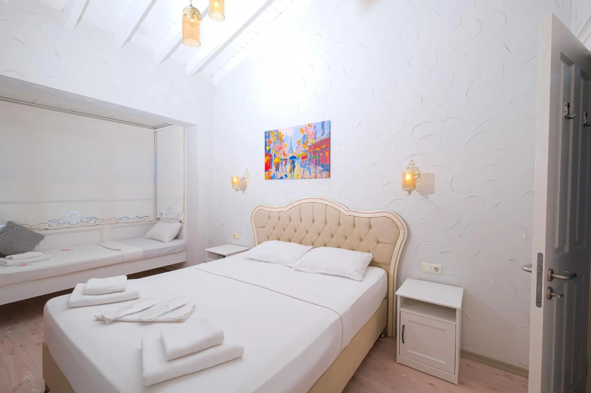 Bed in Kybele Suites Alaçatı