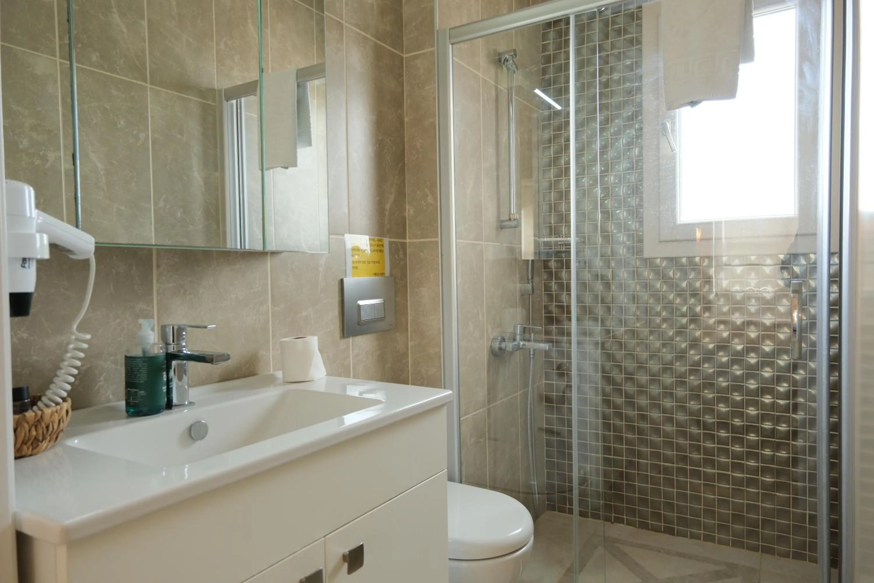 Shower in Kybele Suites Alaçatı