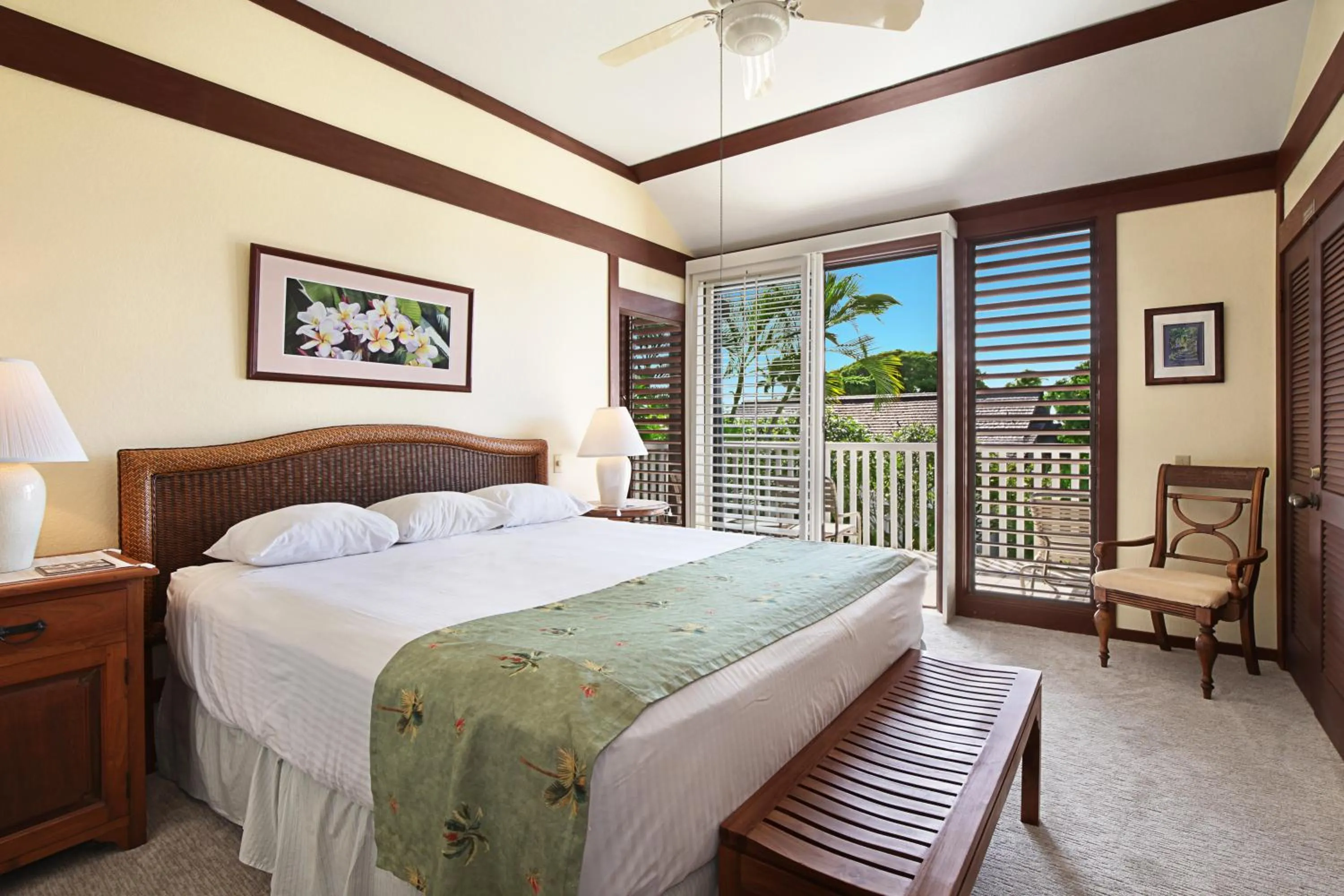 Bed in Kiahuna Plantation Resort Kauai by OUTRIGGER