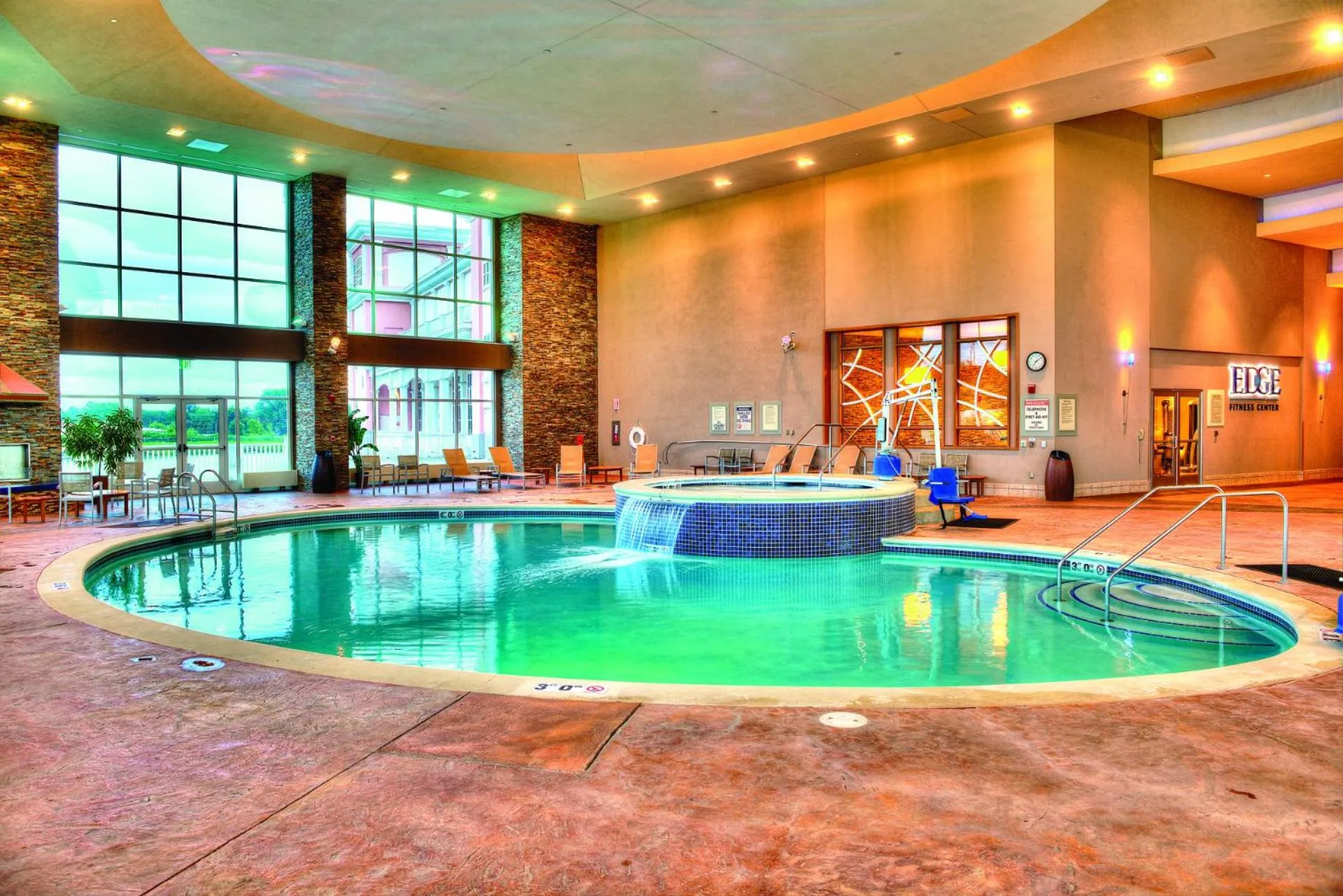 Swimming pool in Isle Casino Hotel Waterloo, A Caesars Destination