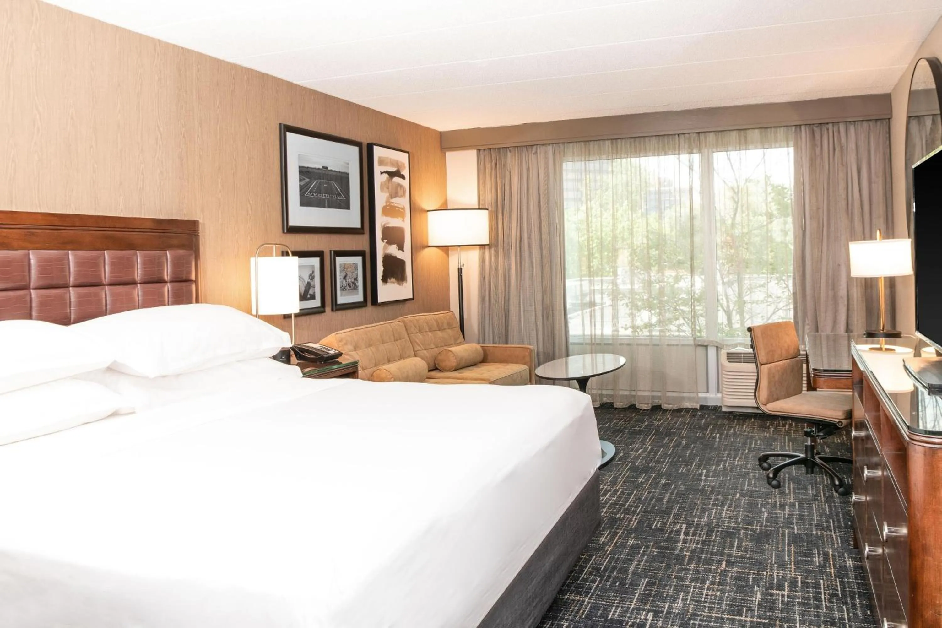 Photo of the whole room, Bed in Sheraton Ann Arbor Hotel