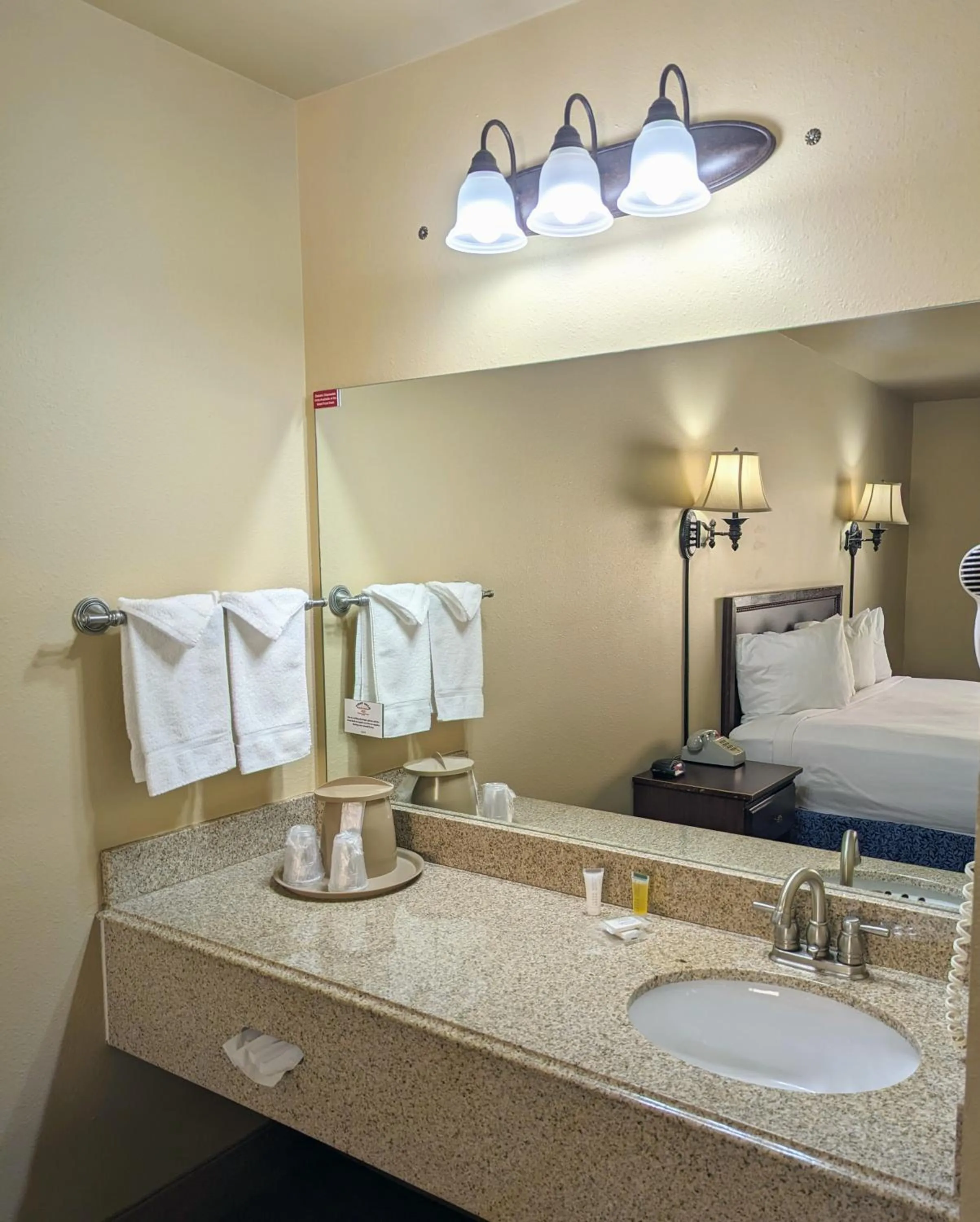 Bathroom, Bed in First Gold Gaming Resort