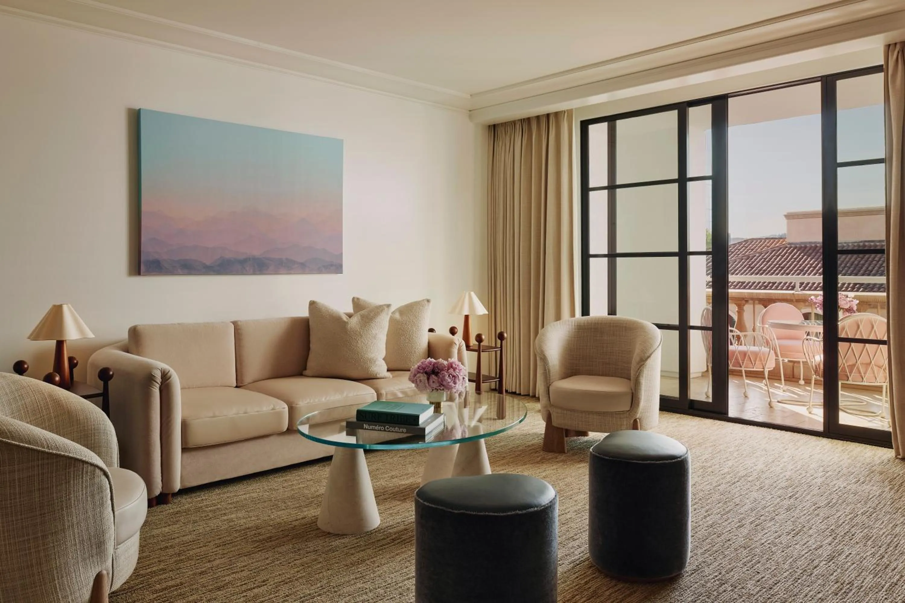 Living room in The Maybourne Beverly Hills, Maybourne