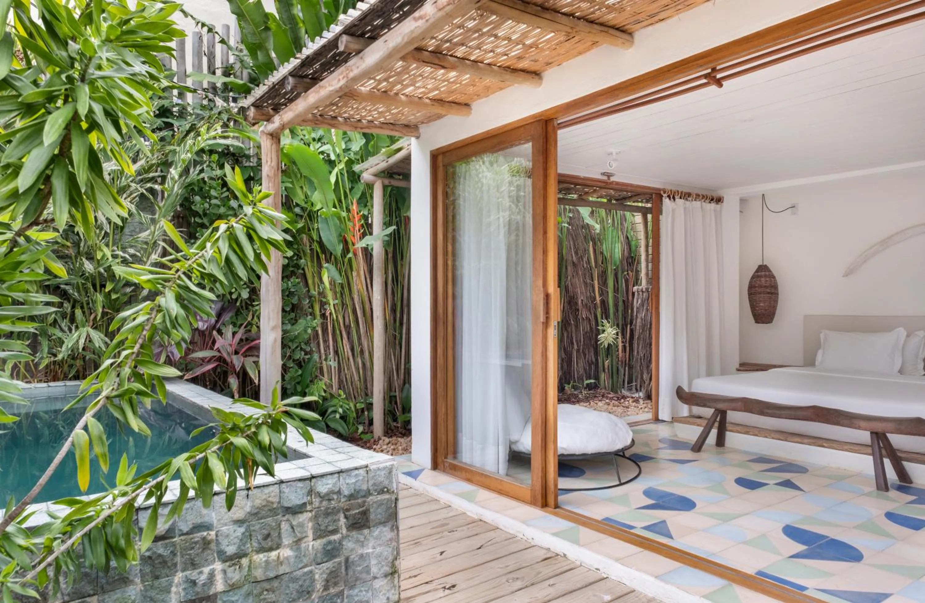 Garden in Casa das Conchas Caraiva