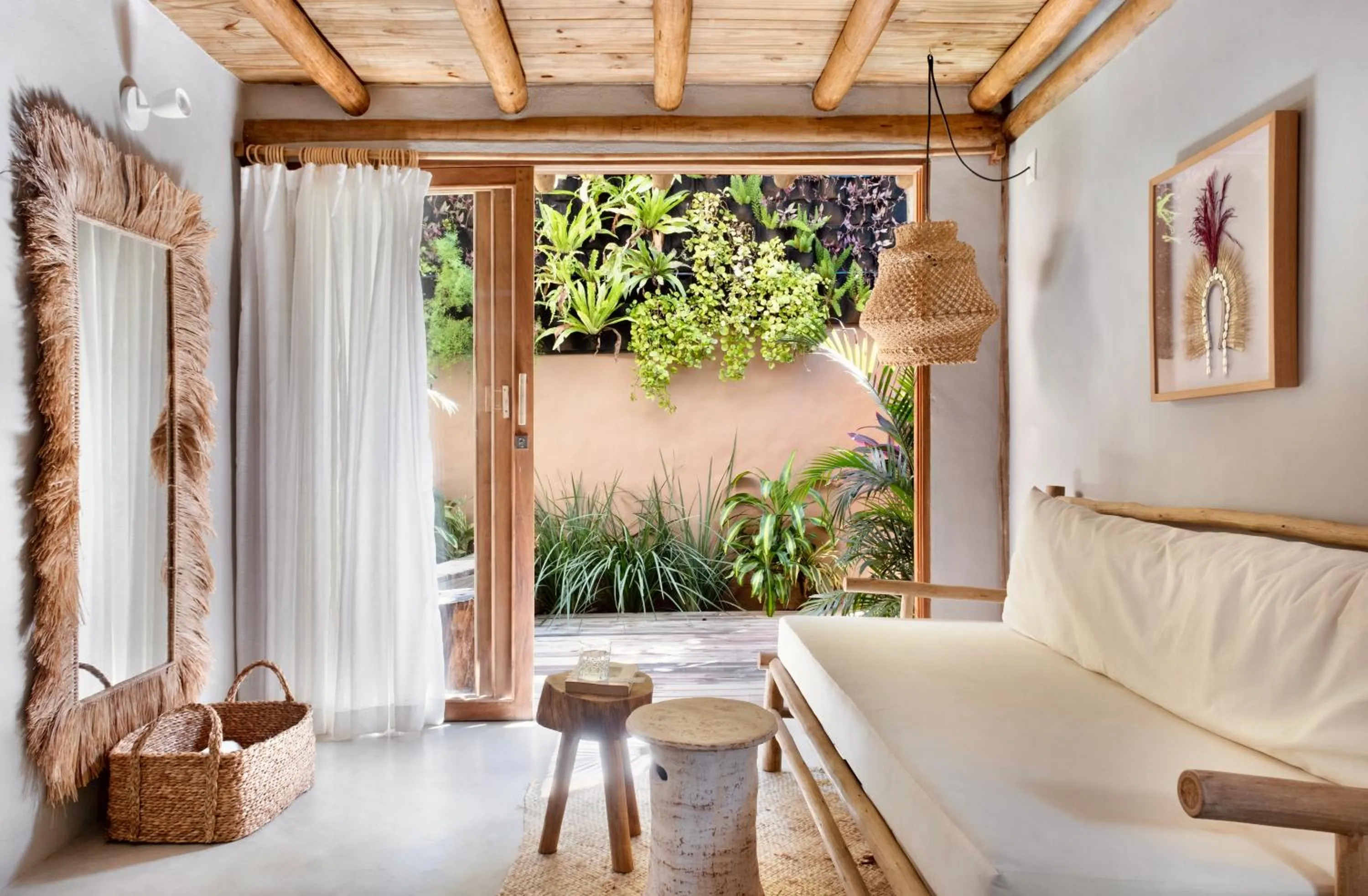 Living room in Casa das Conchas Caraiva