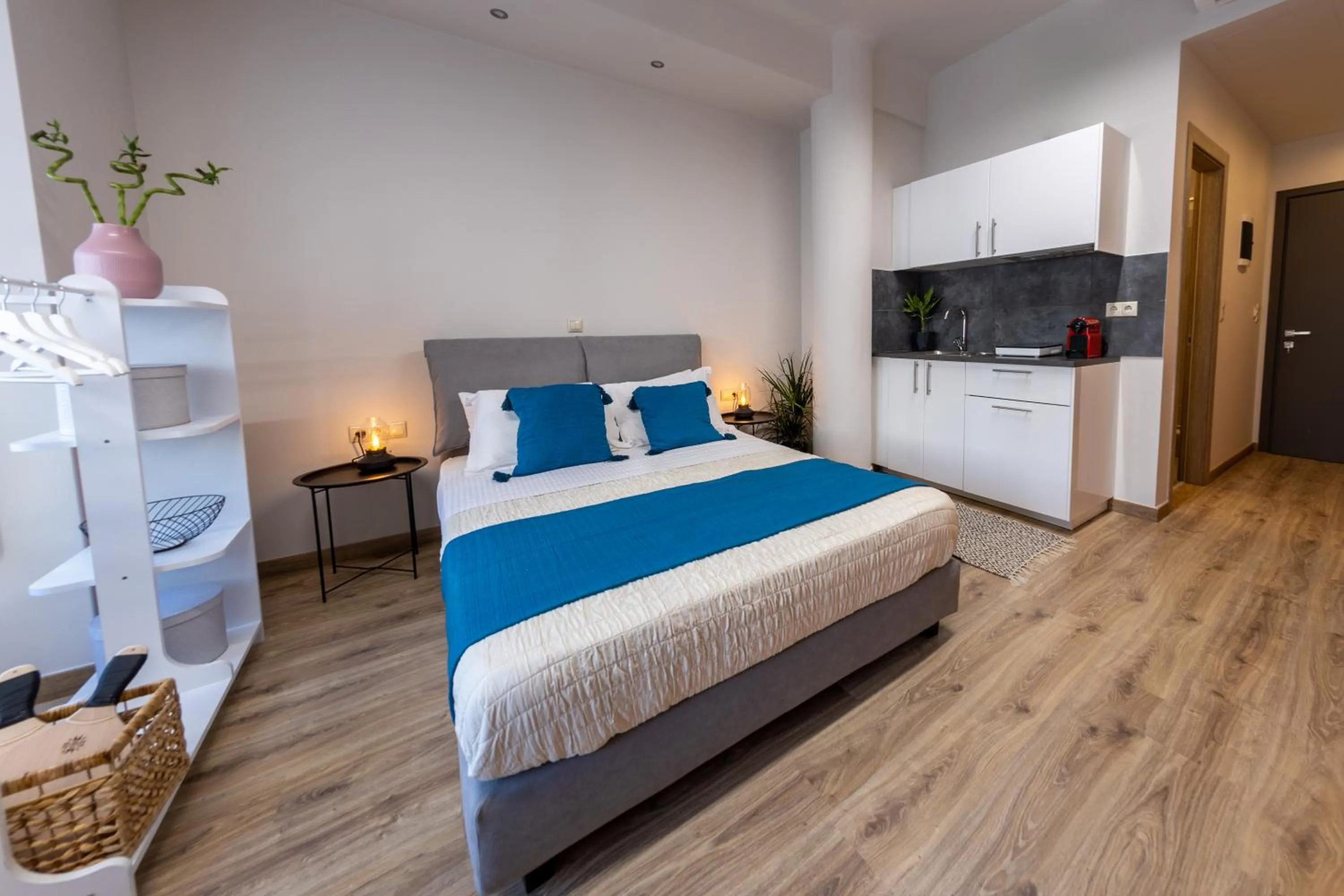 Bed in Athenian Sensations Apartments and Suites in the Heart of Athens