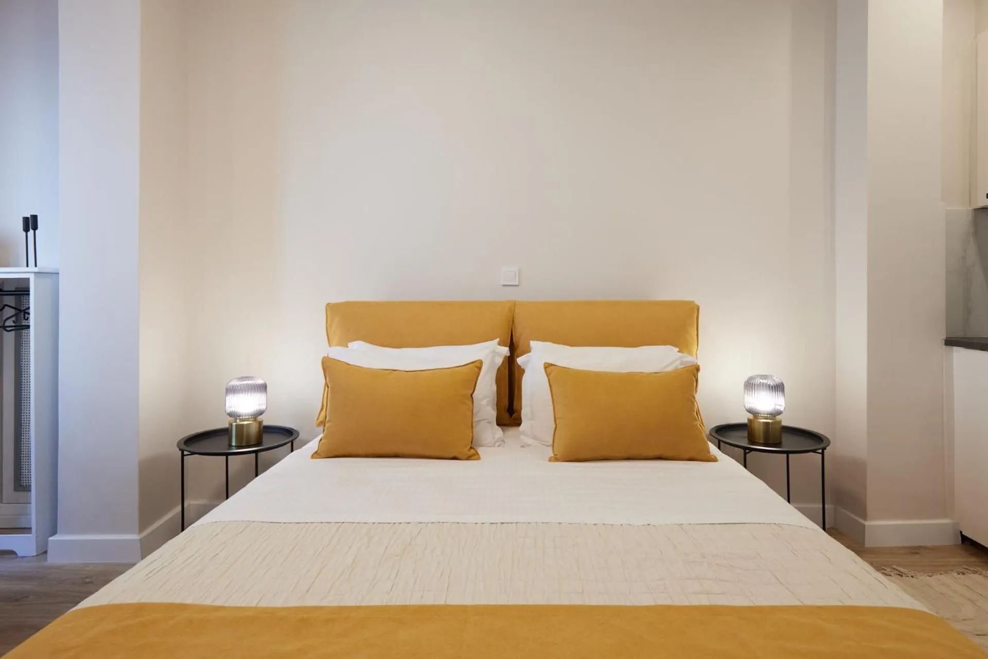 Bed in Athenian Sensations Apartments and Suites in the Heart of Athens