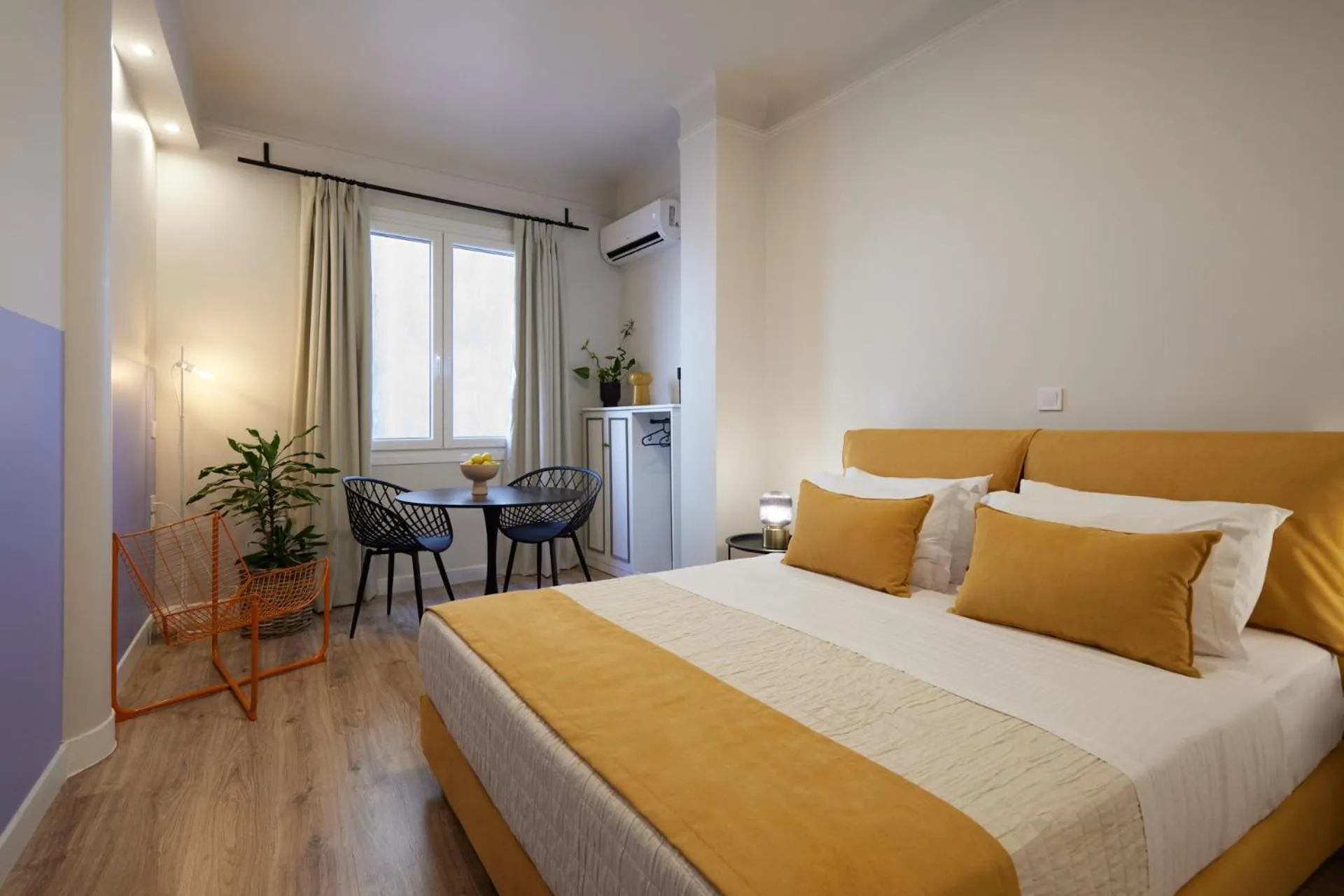 Bed in Athenian Sensations Apartments and Suites in the Heart of Athens