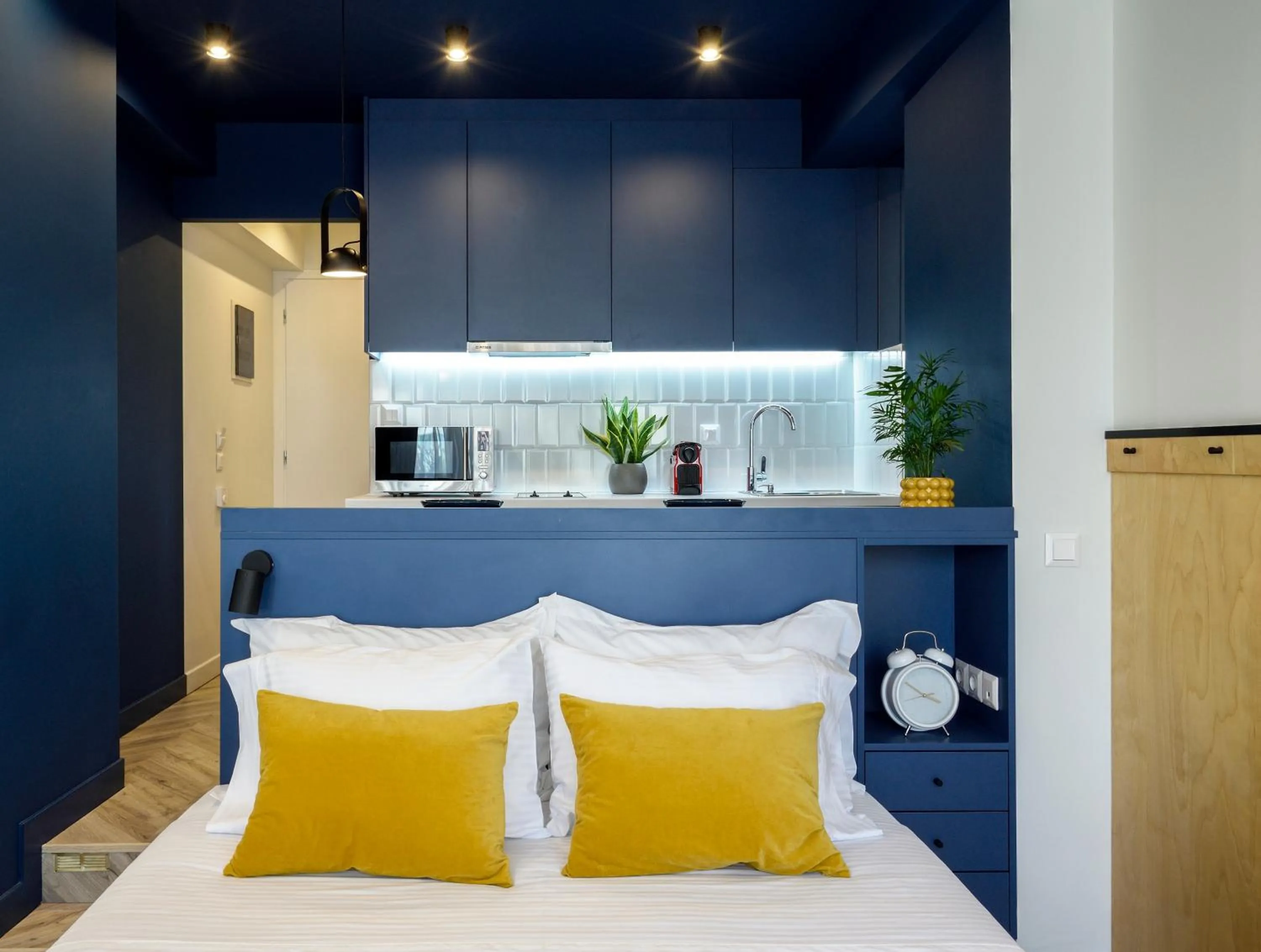 Bed in Athenian Sensations Apartments and Suites in the Heart of Athens