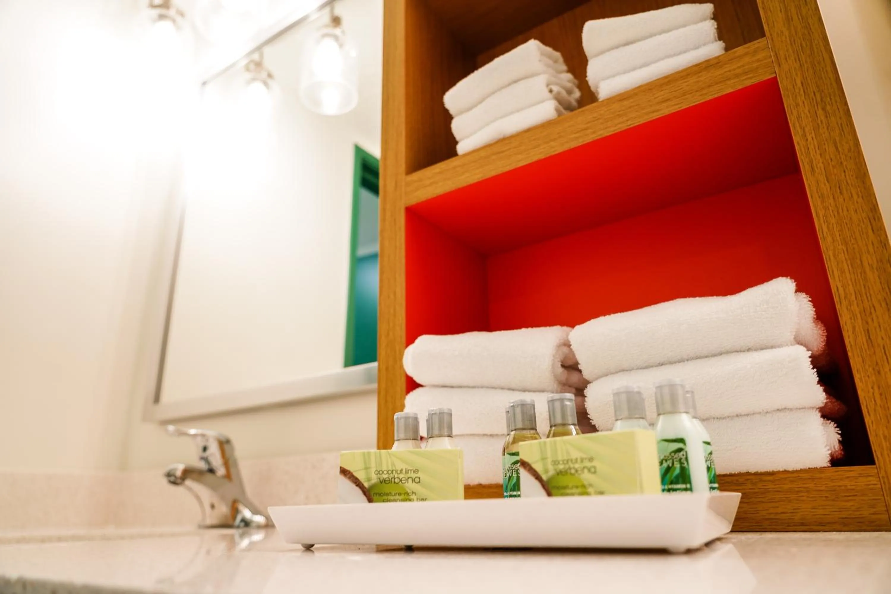Bathroom in Castaway Bay by Cedar Point Resorts