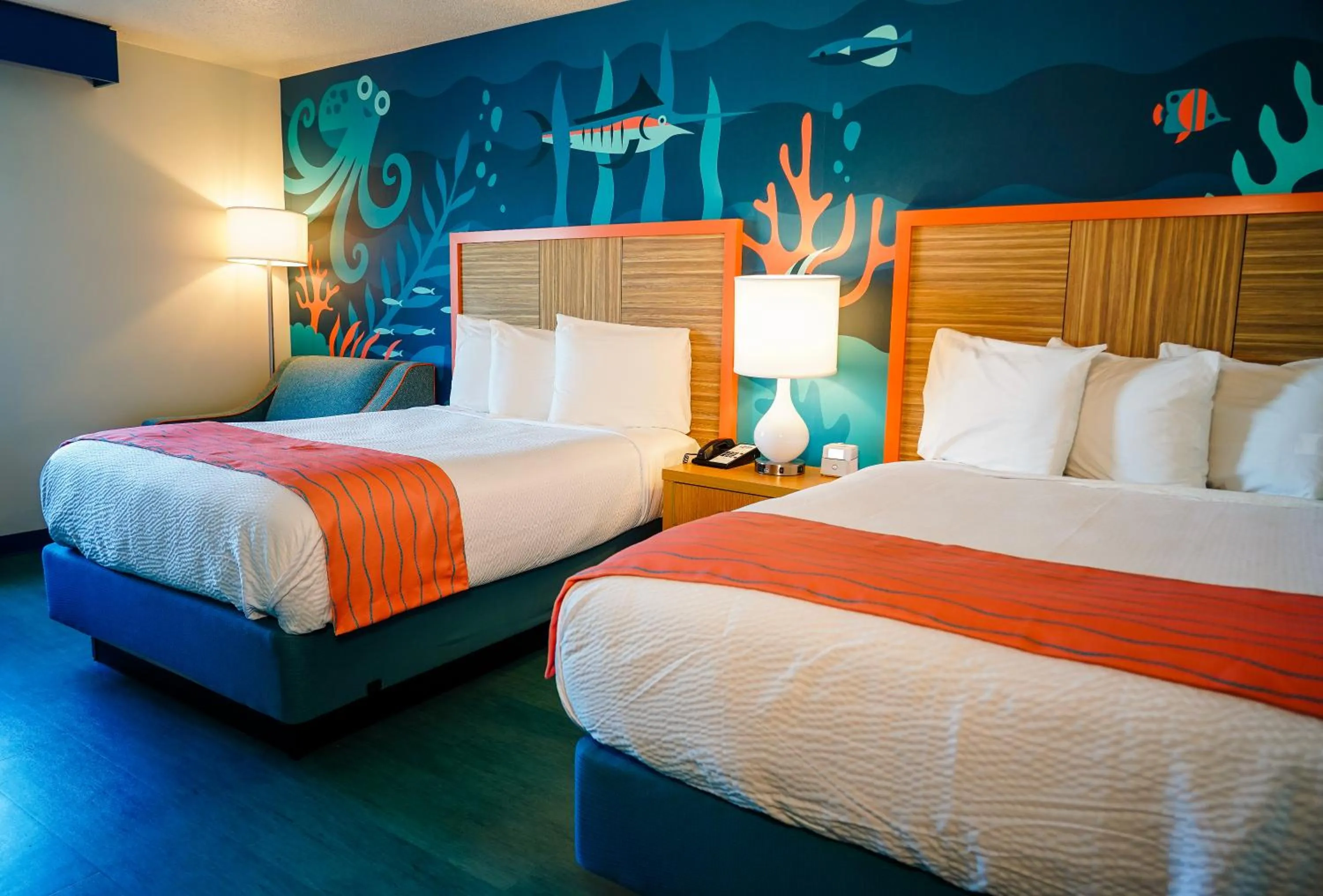 Bed in Castaway Bay by Cedar Point Resorts
