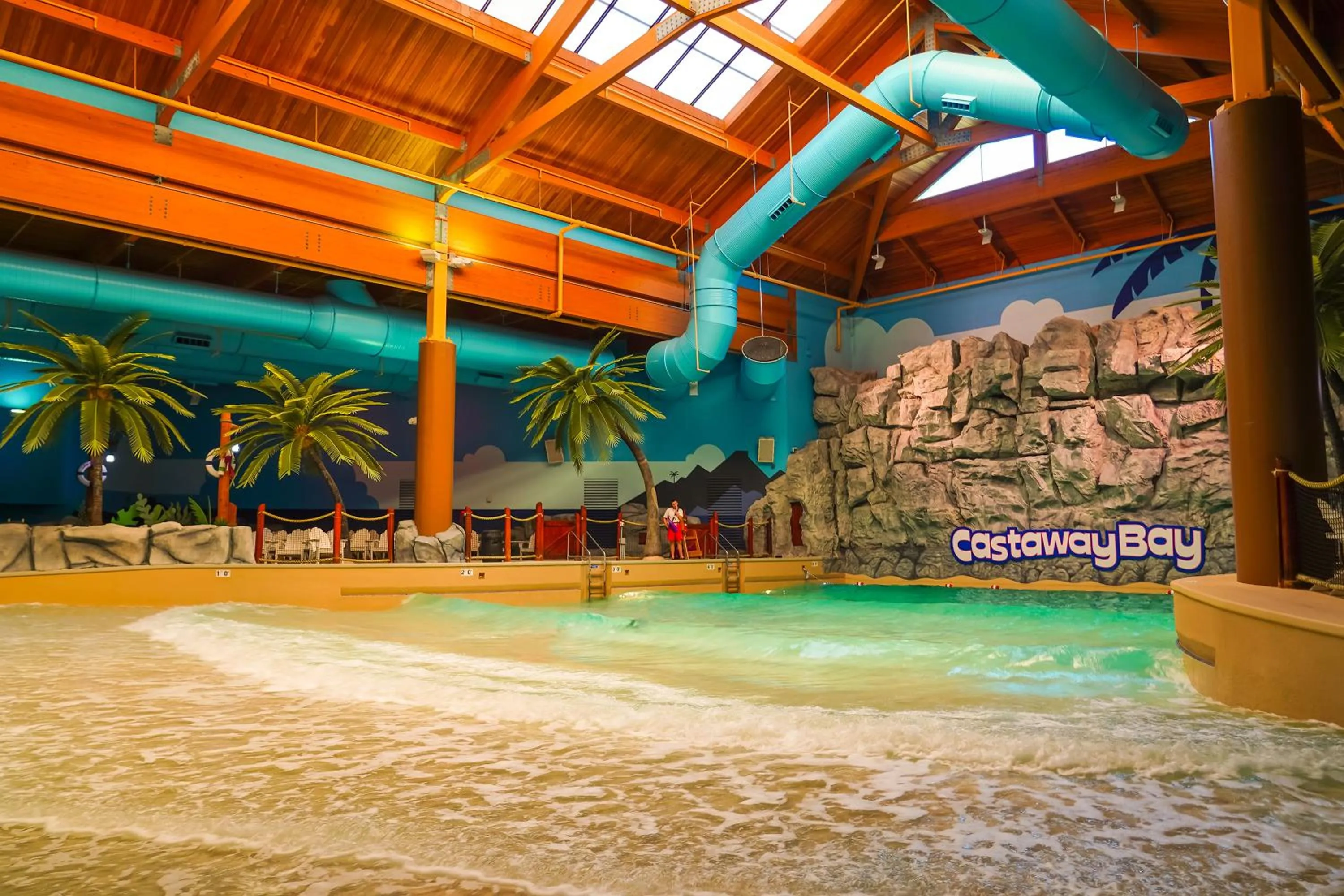 Aqua park in Castaway Bay by Cedar Point Resorts