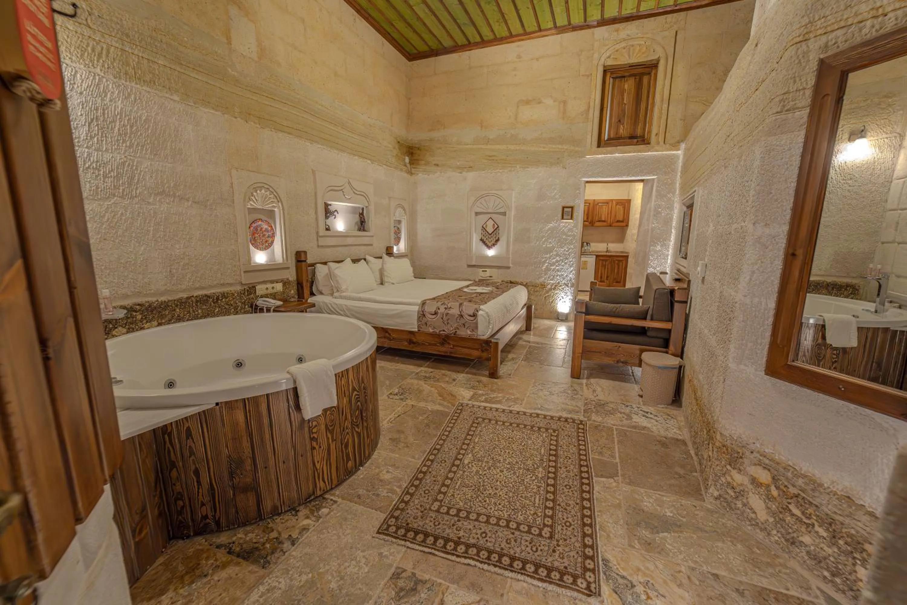 Bed in Zara Cave Hotel