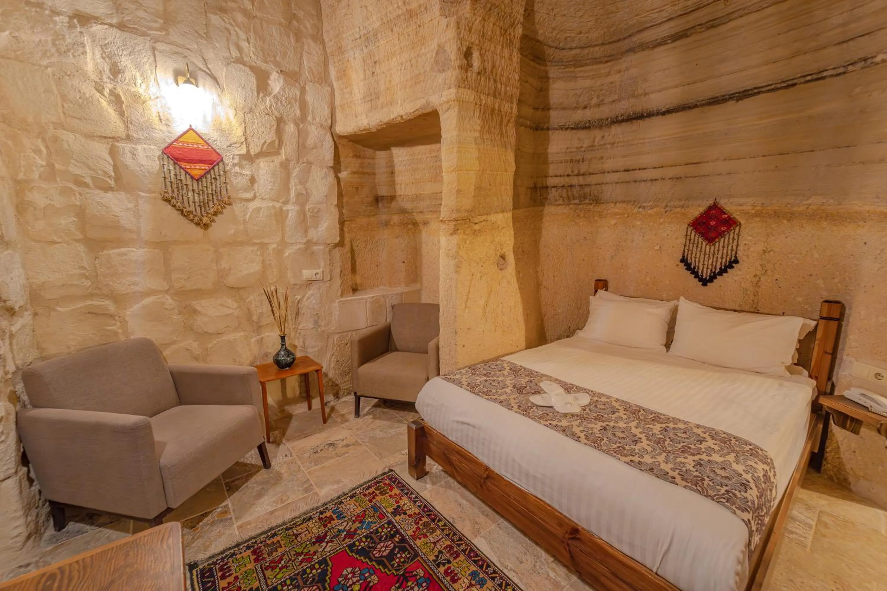 Bed in Zara Cave Hotel