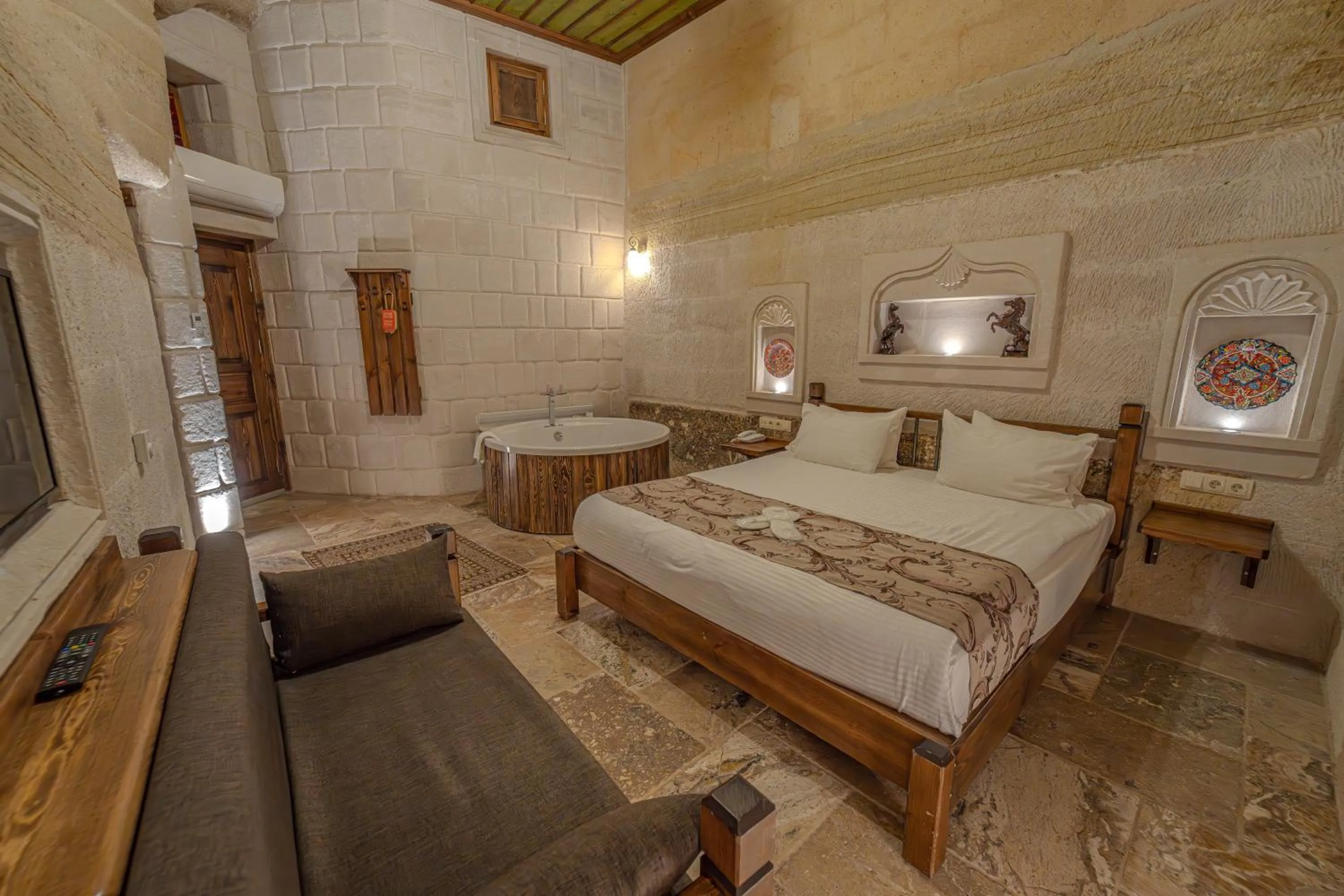 Bed in Zara Cave Hotel