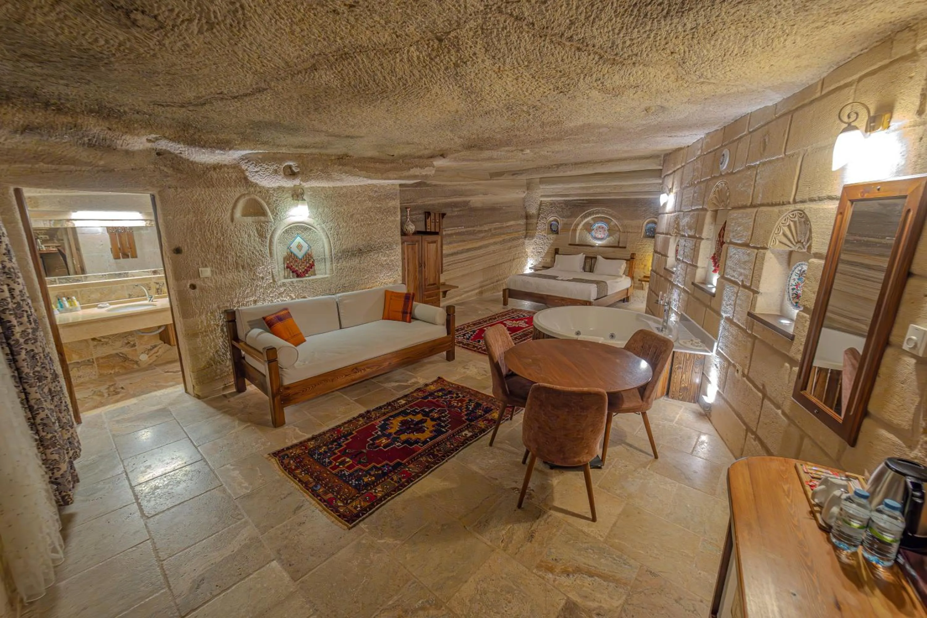 Bed in Zara Cave Hotel