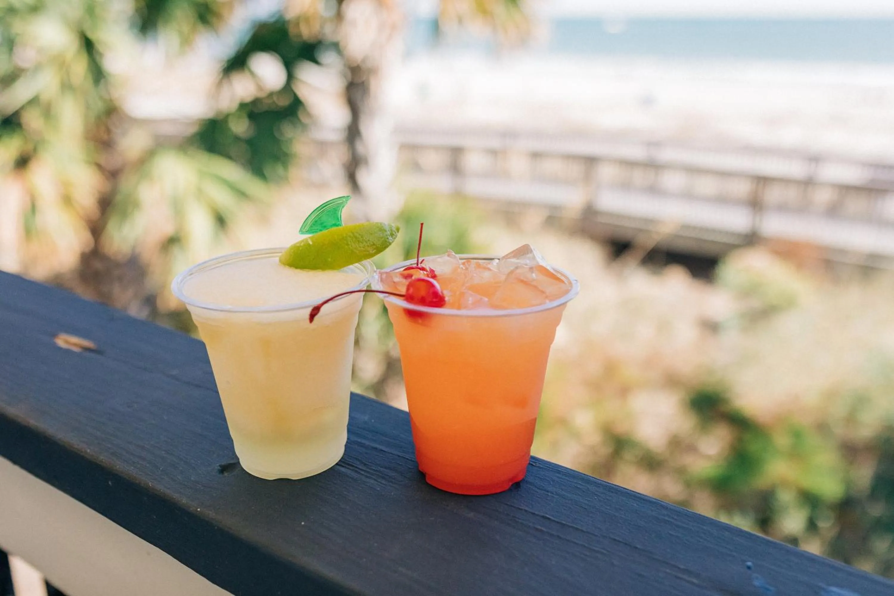 Food and drinks in Sandcastle Oceanfront Resort at the Pavilion