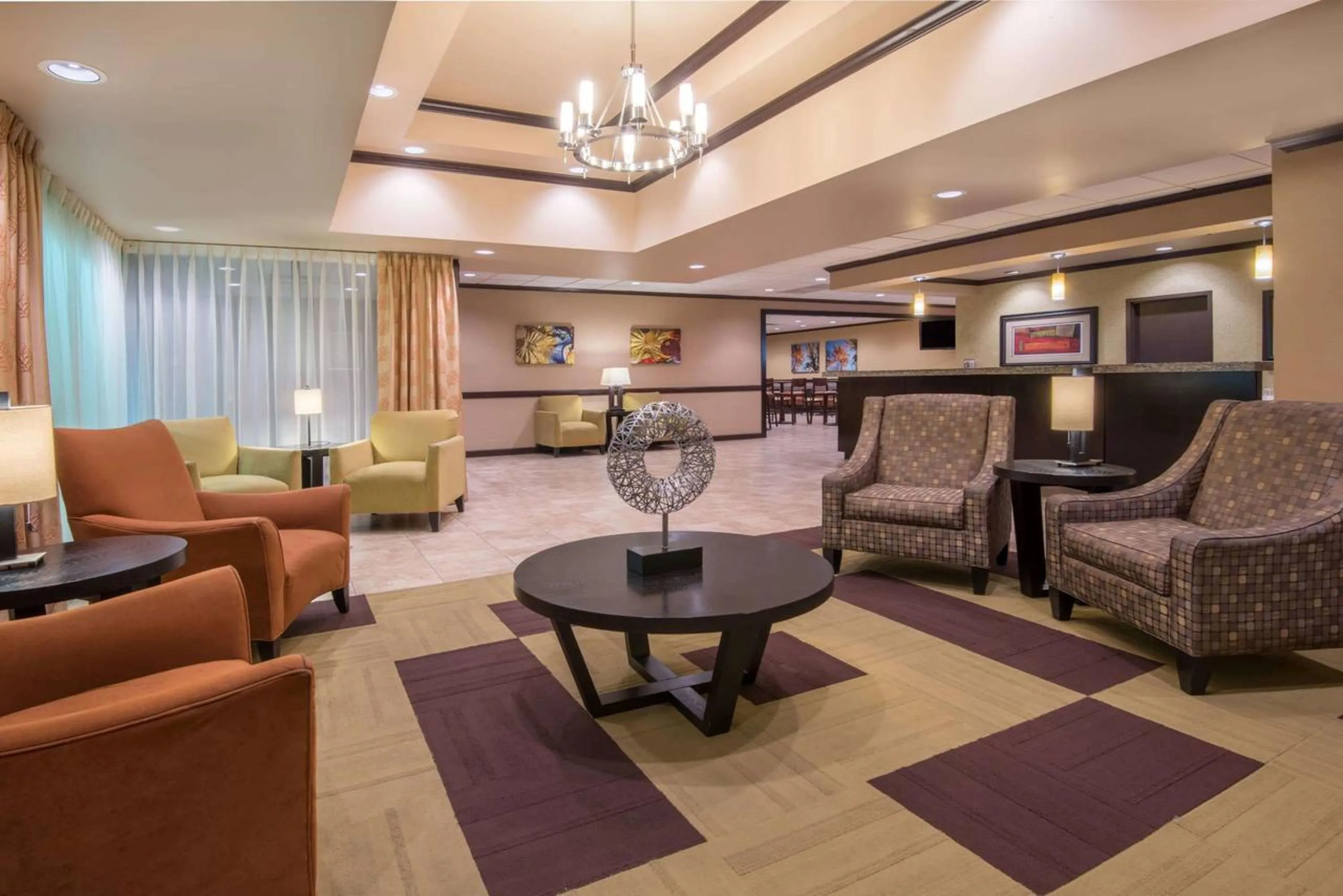 Lobby or reception in Wyndham Garden Oklahoma City Resort & Conference Hotel Near Airport, Fairgrounds Paycom & I40
