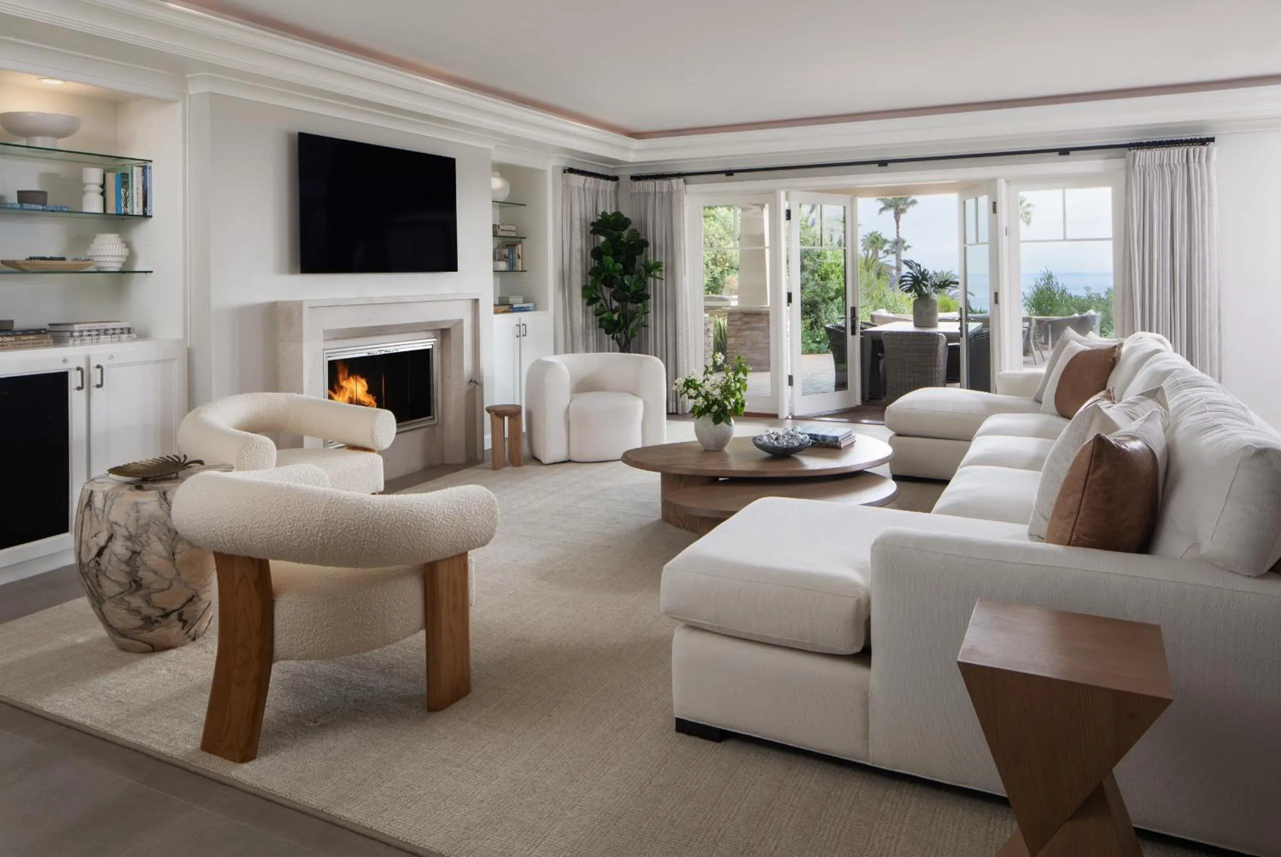 Living room in Montage Laguna Beach