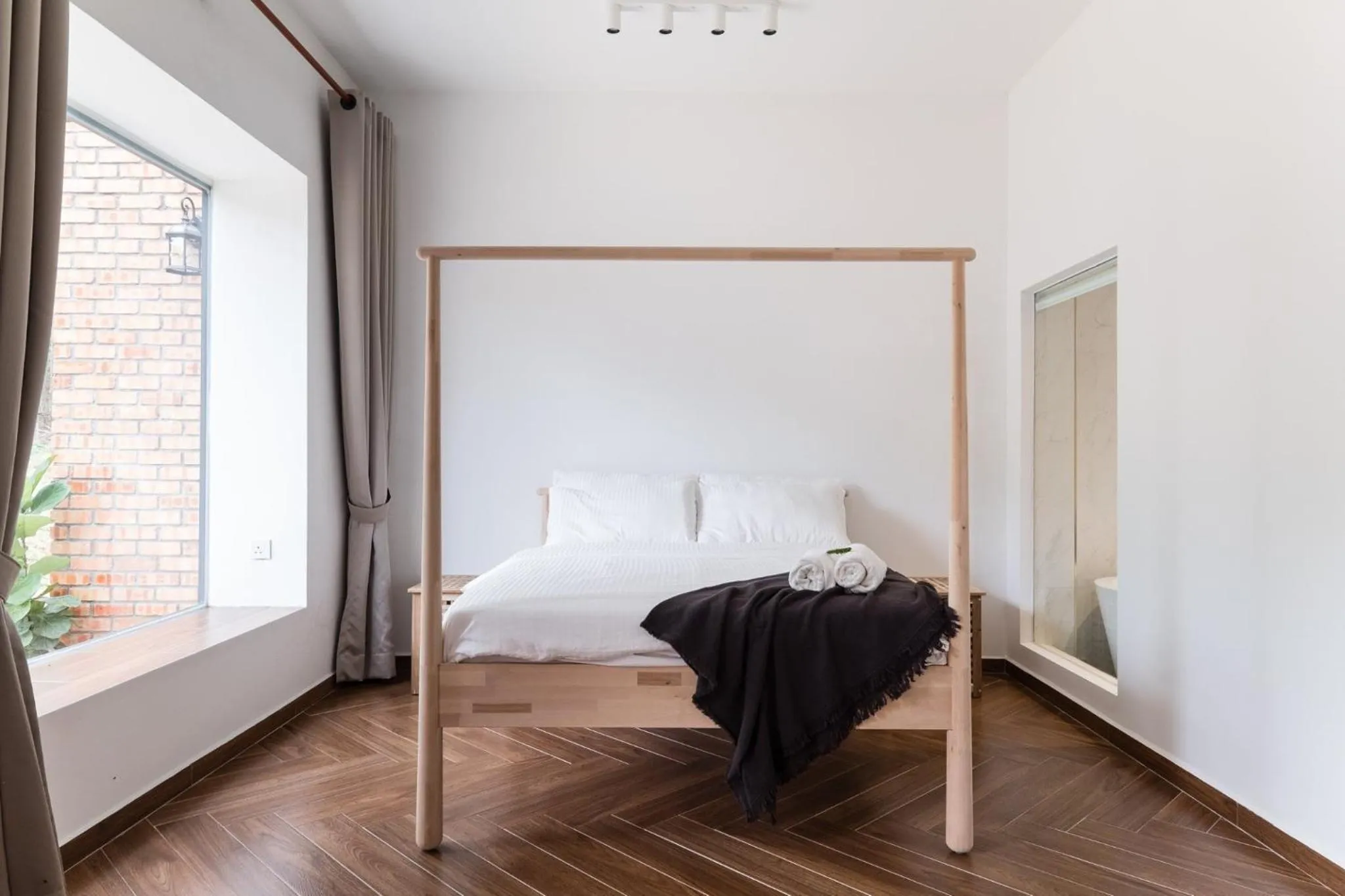 Bed in The Rubber Escape, Melaka