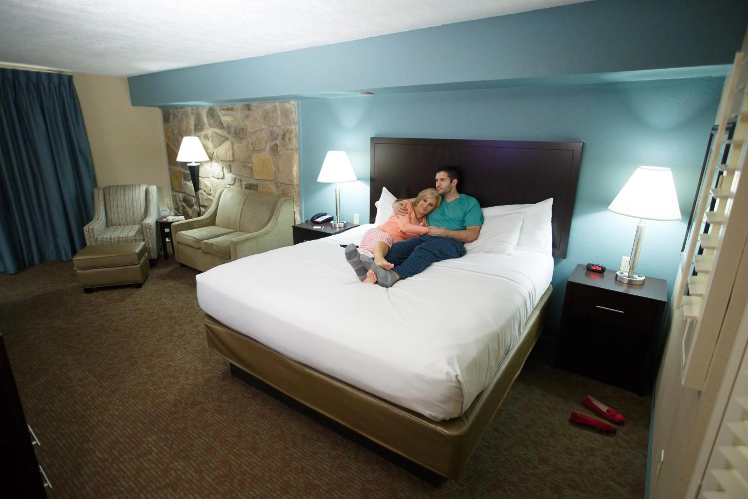 Bed in Greystone Lodge on the River