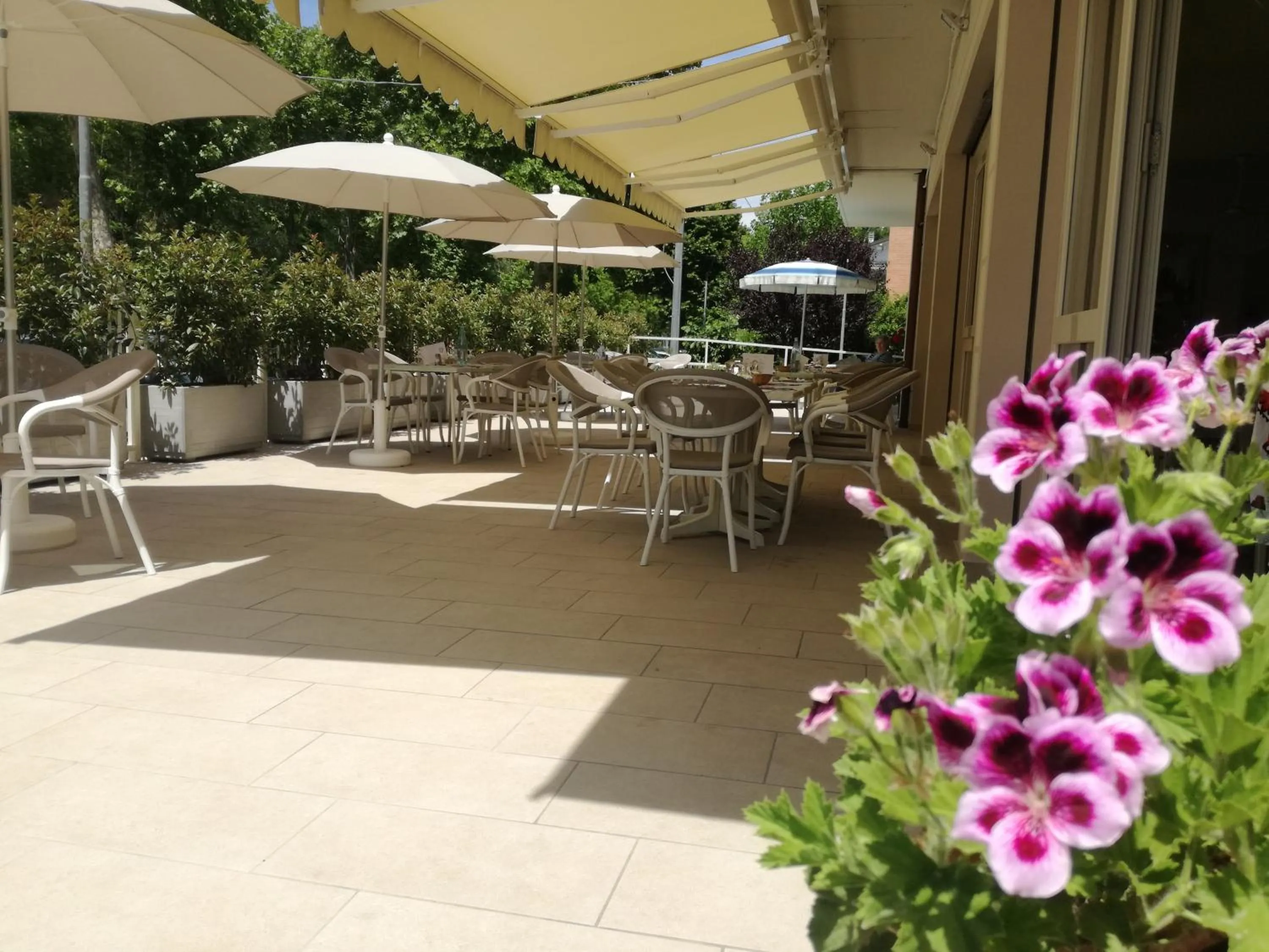 Patio in B&b villa lambusta