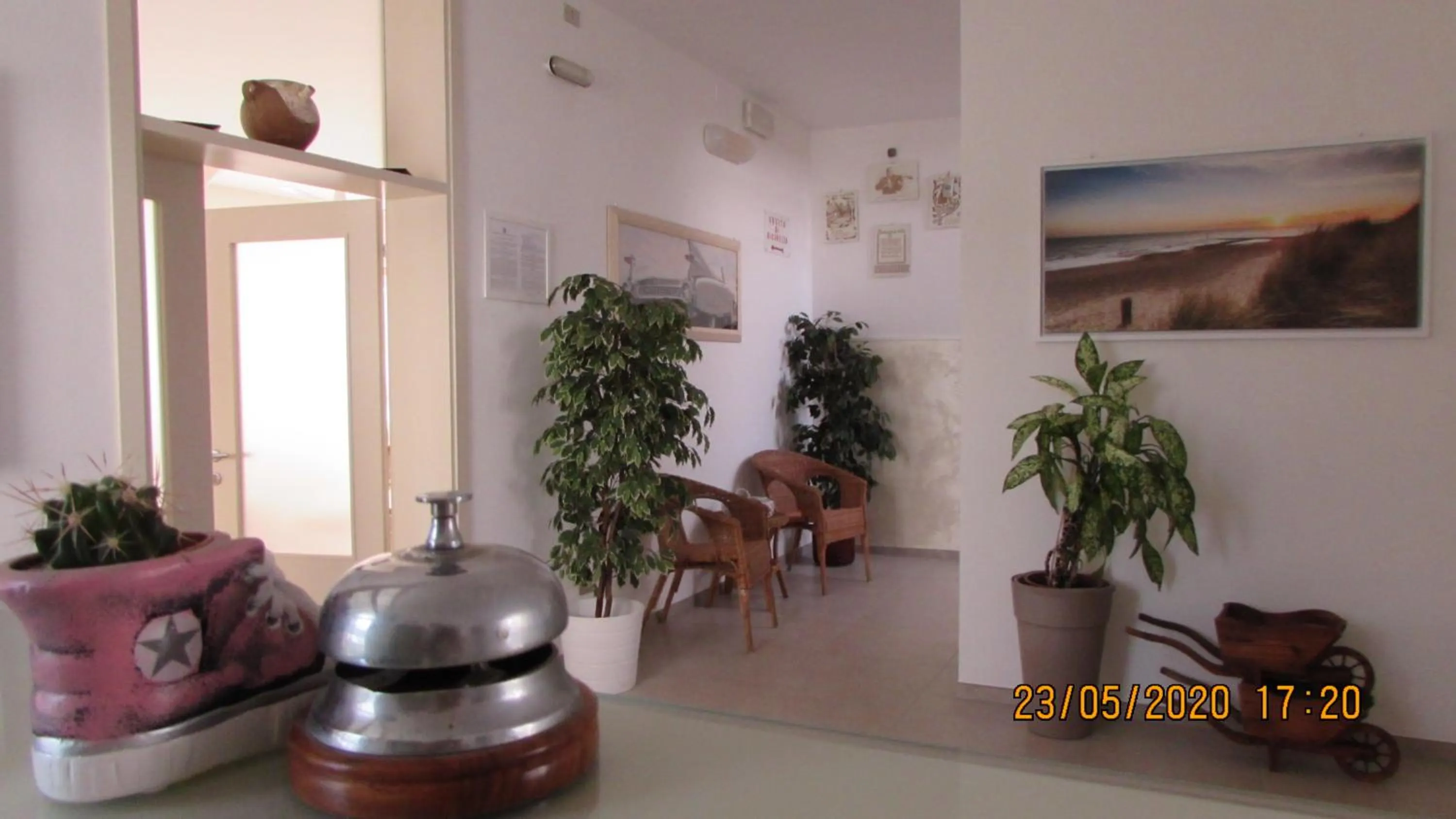 Lobby or reception in B&b villa lambusta