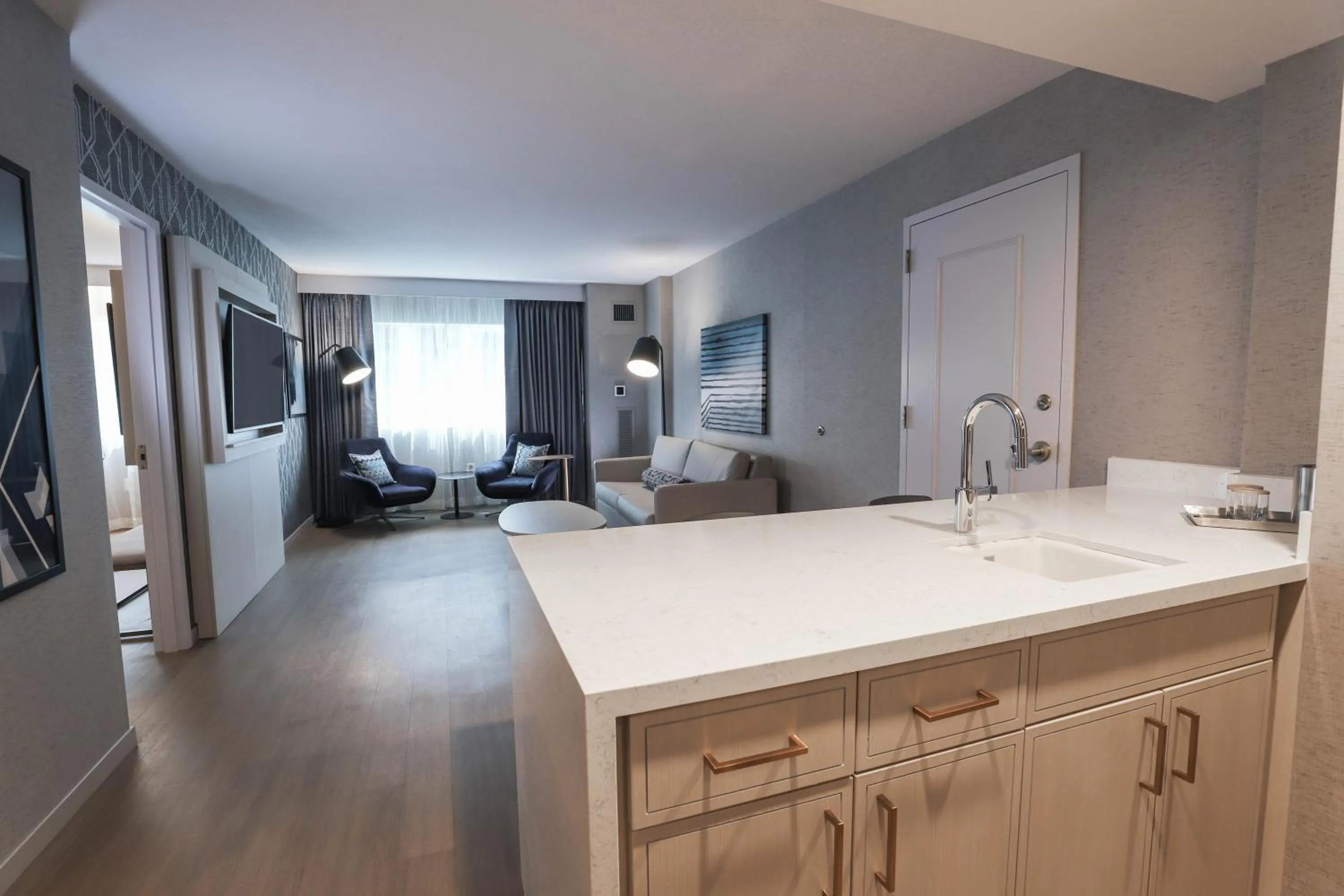 Kitchen or kitchenette in Radisson Plaza Hotel at Kalamazoo Center