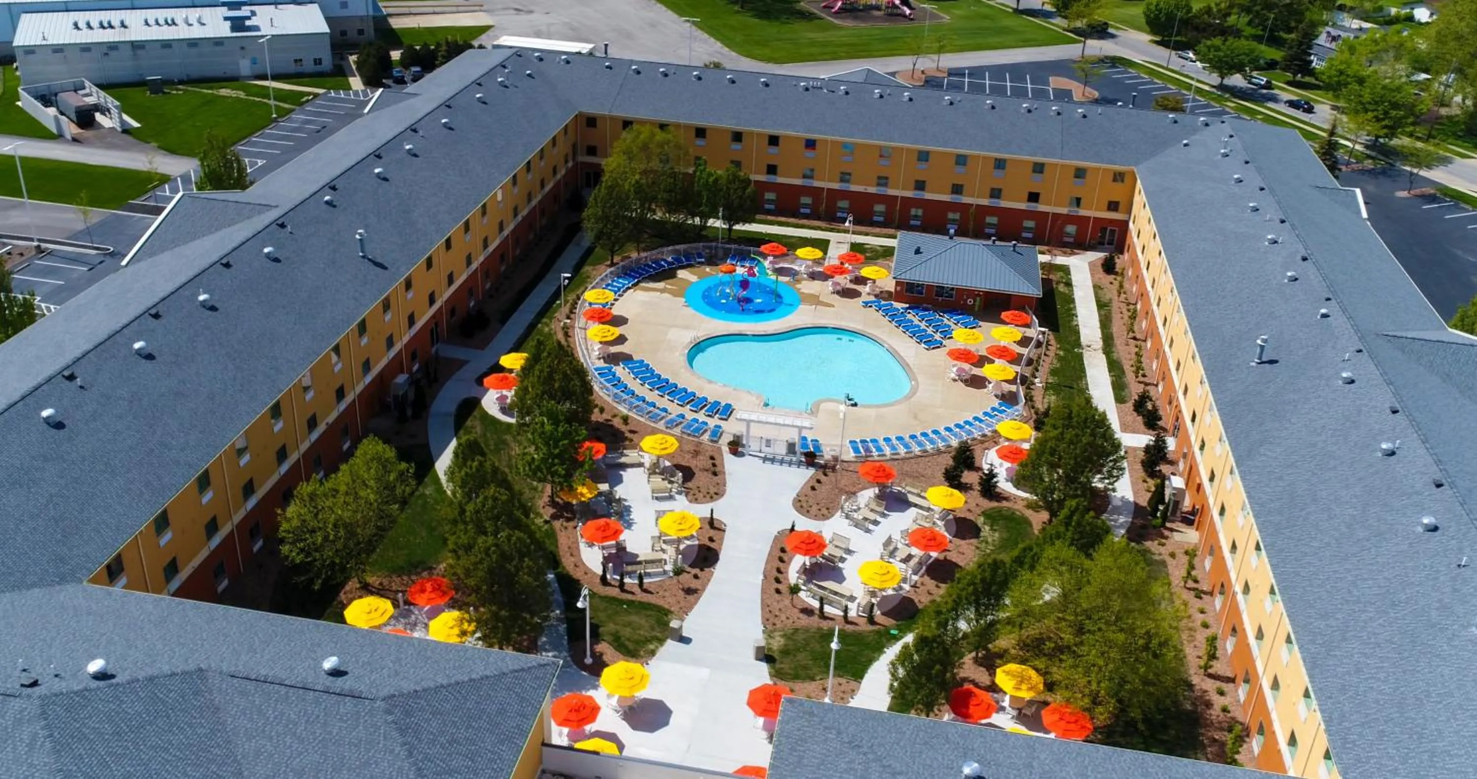 Bird's eye view in Cedar Point's Express Hotel