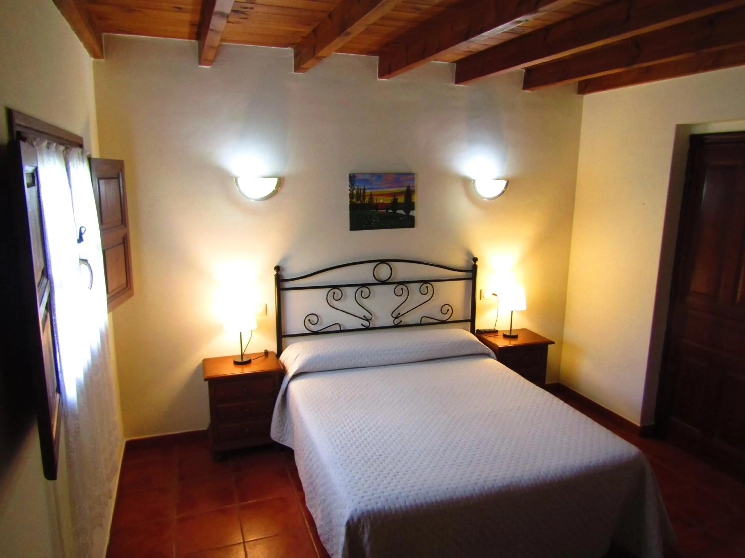 Bed in Hotel Rural La Casona del Fraile