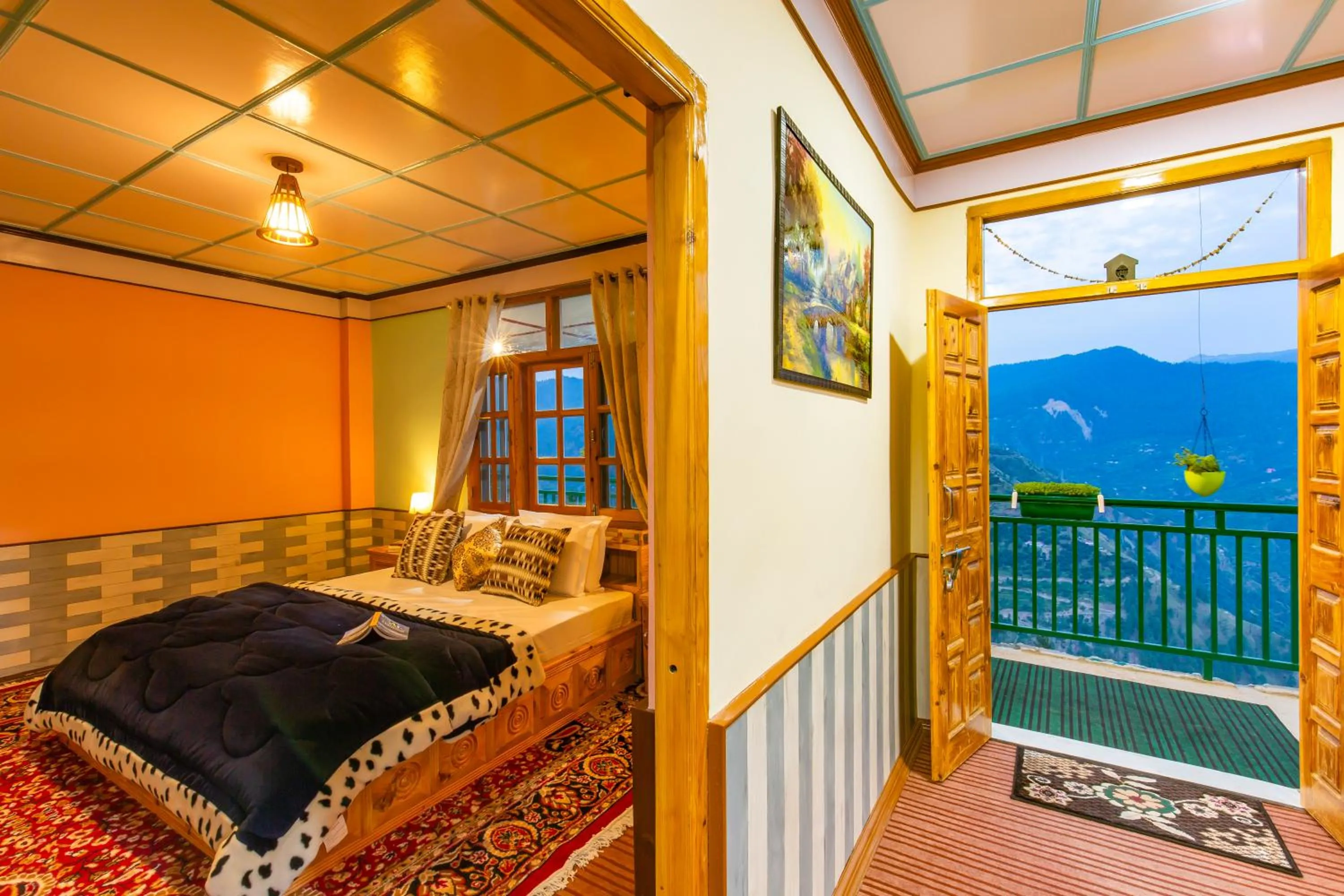 Balcony/Terrace, Bed in Zostel Homes Kotkhai (Shimla)