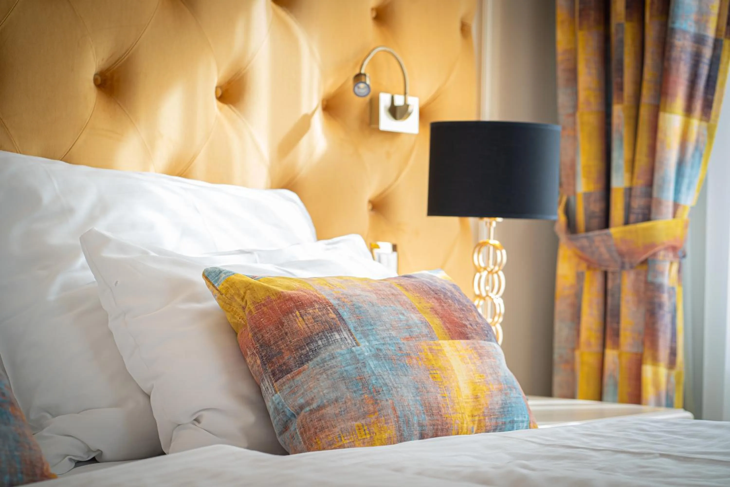 Decorative detail, Bed in Golden Key Boutique Hotel