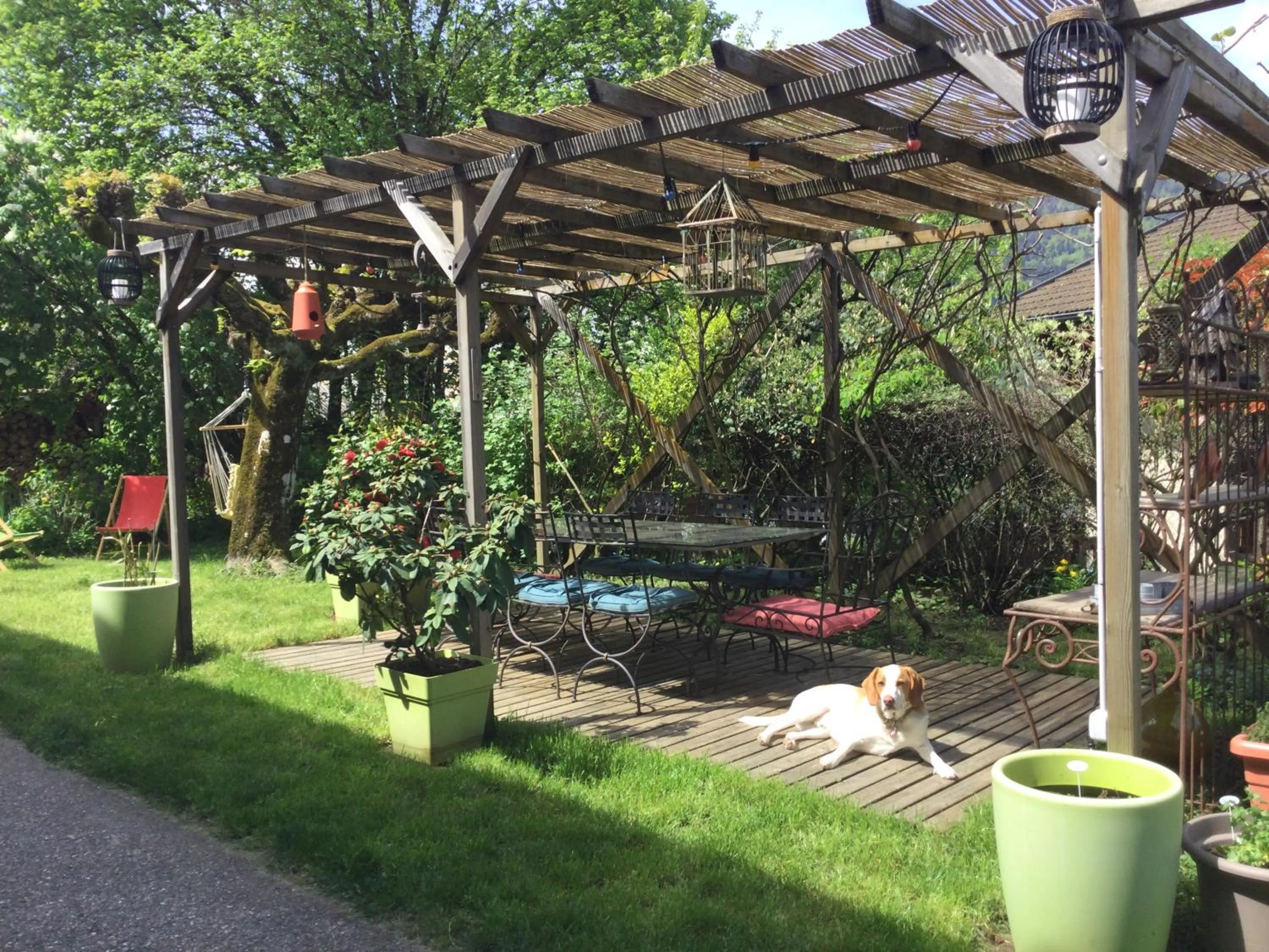 Garden in Au Refuge de Blanche